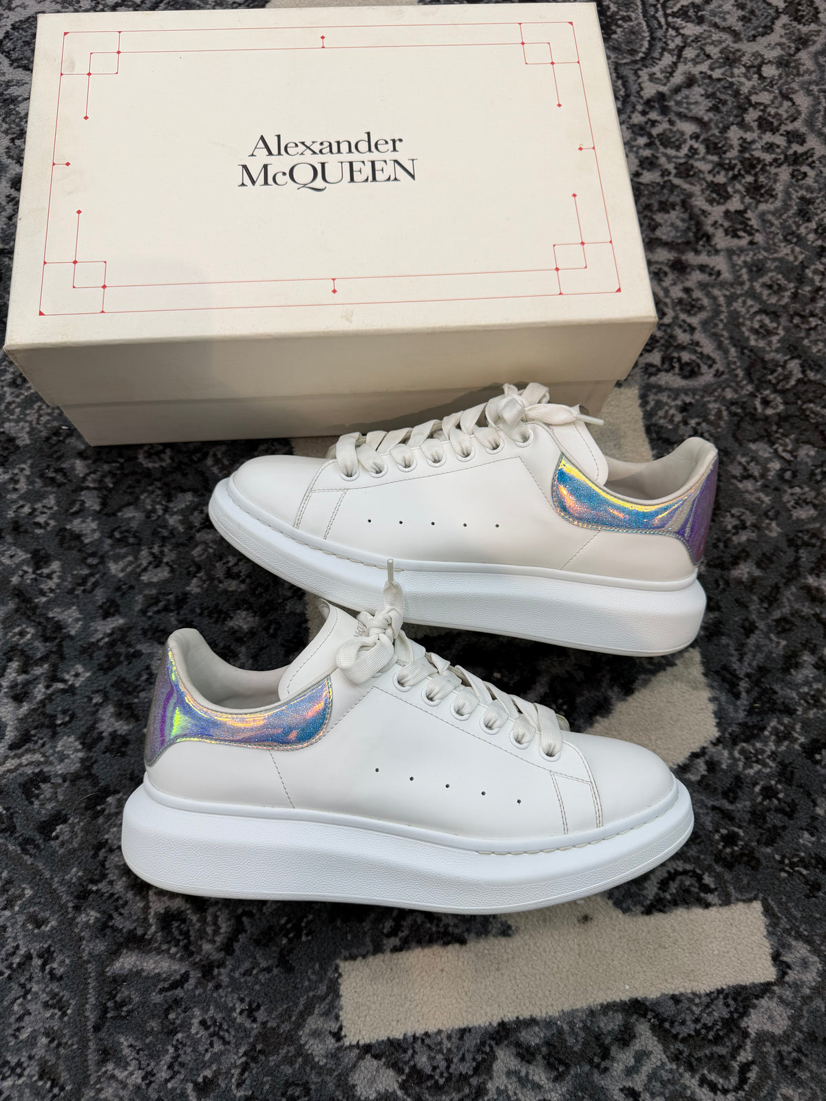 Alexander Mcqueen Low “White Iridescent”
