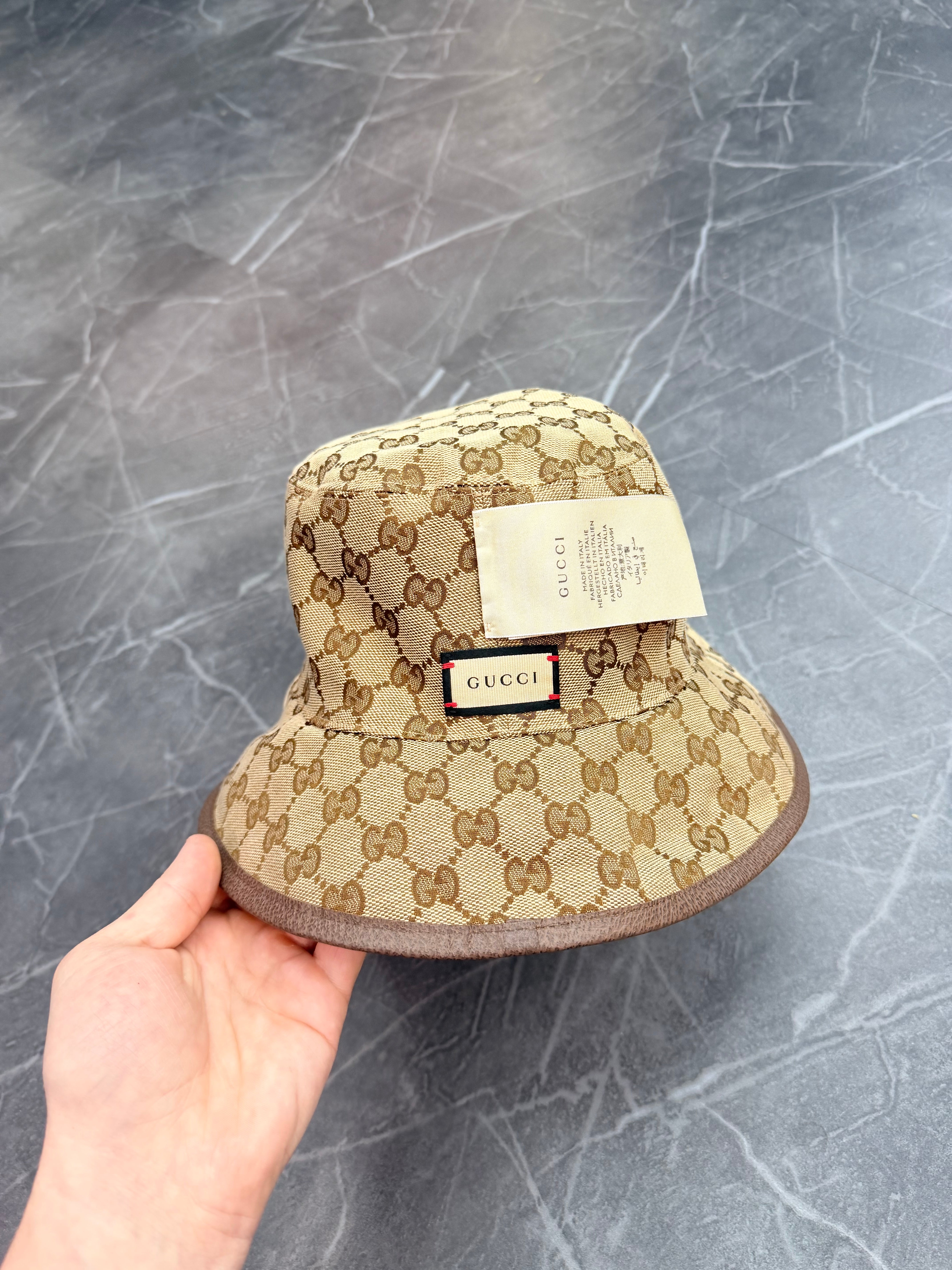 Gucci Monogram Reversible Bucket Hat