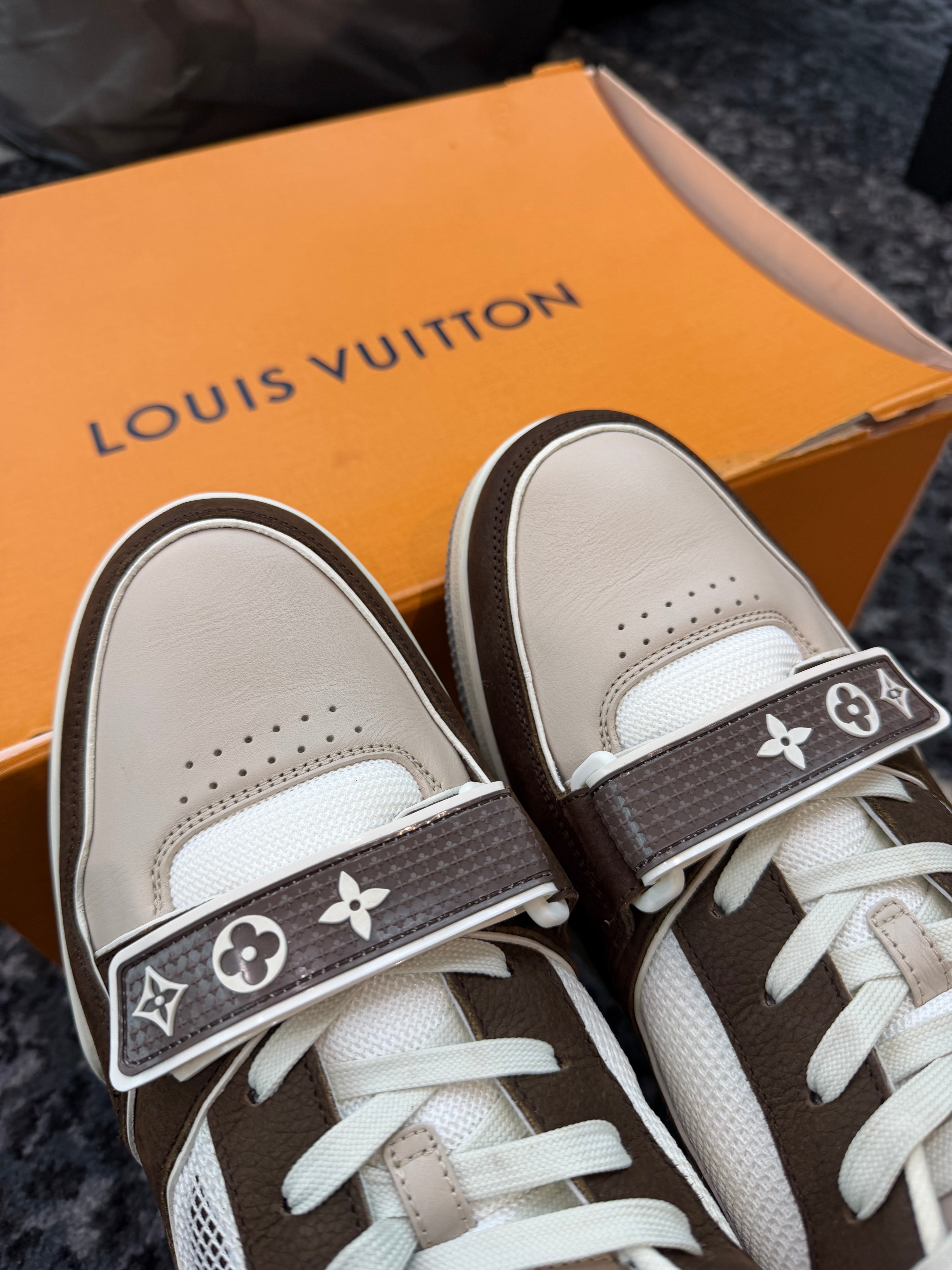 Louis Vuitton Trainer “Brown Beige White”