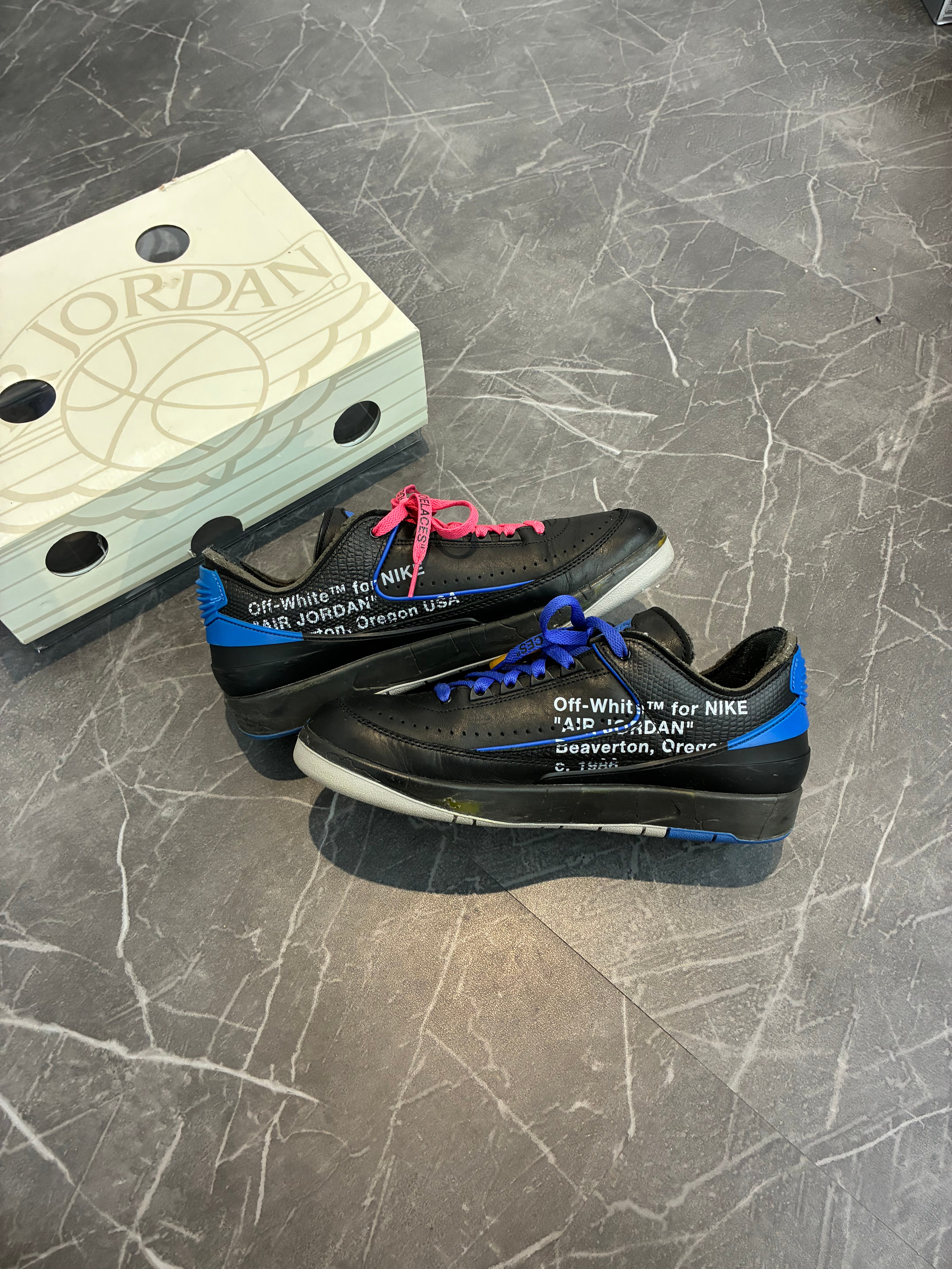 Off-White Jordan 2 “Black Blue”