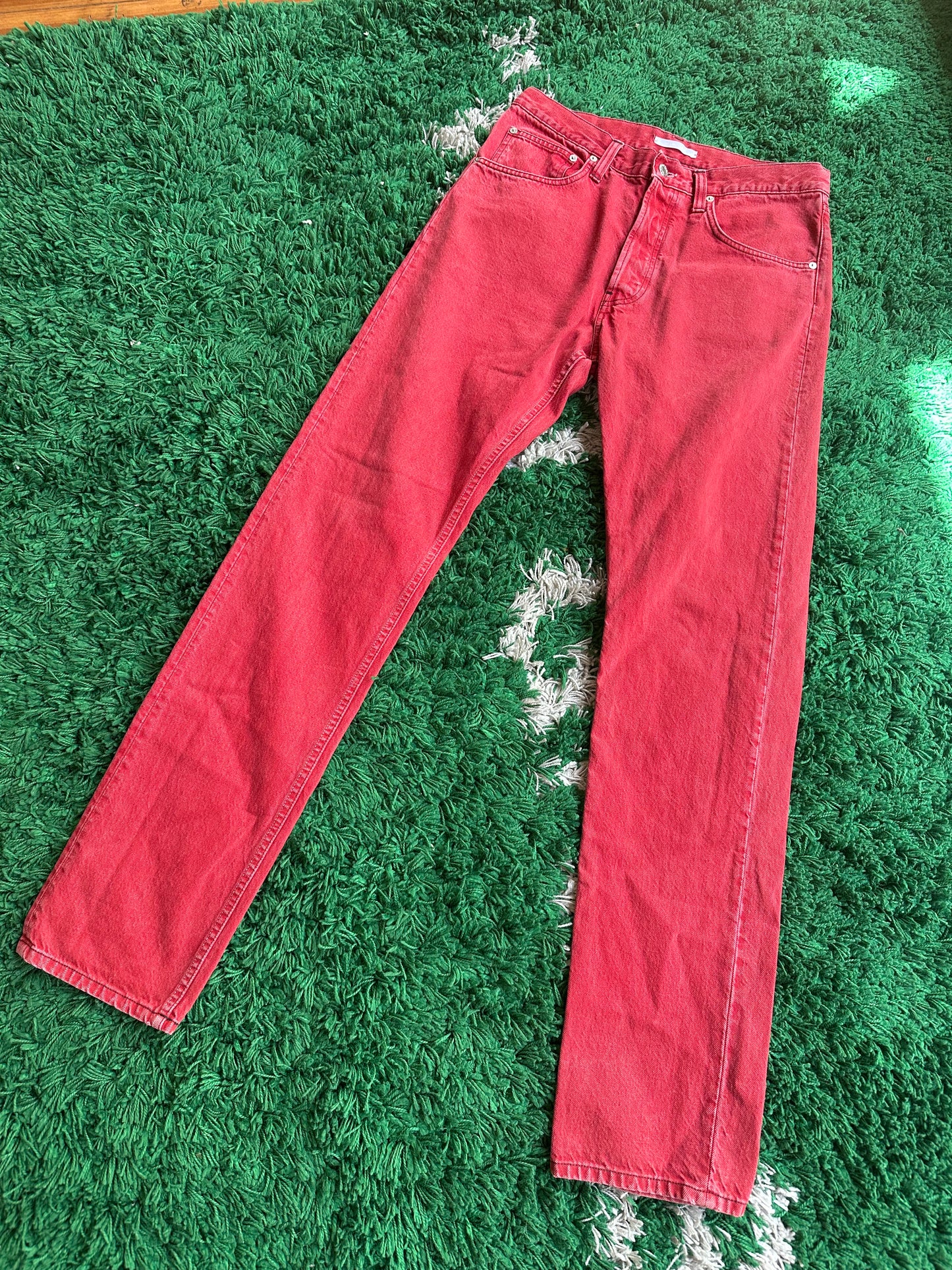 Helmut Lang Oxidized Red Stone Jeans (33)