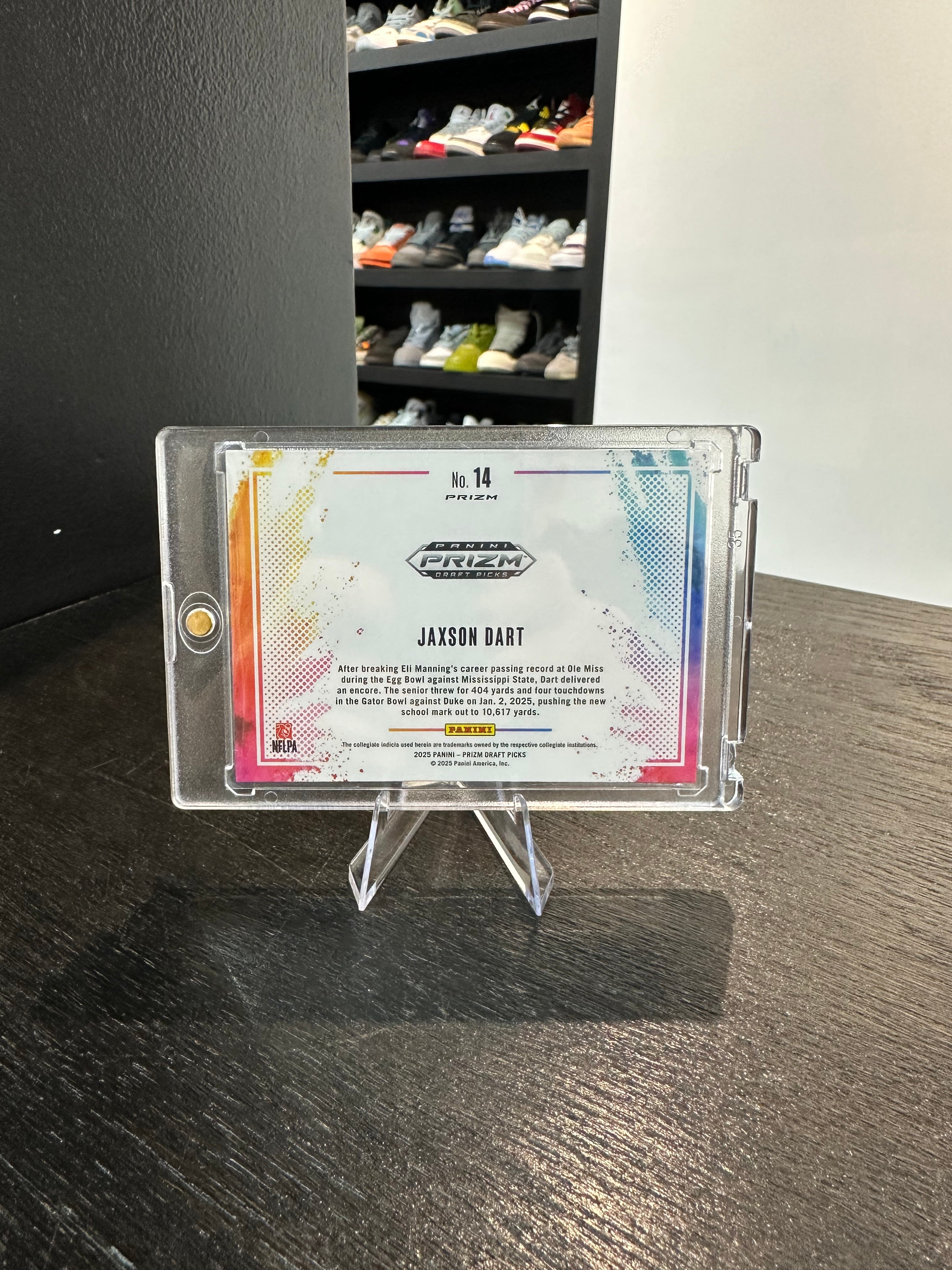 2025 Prizm Draft Picks Jaxson Dart #14 Color Blast