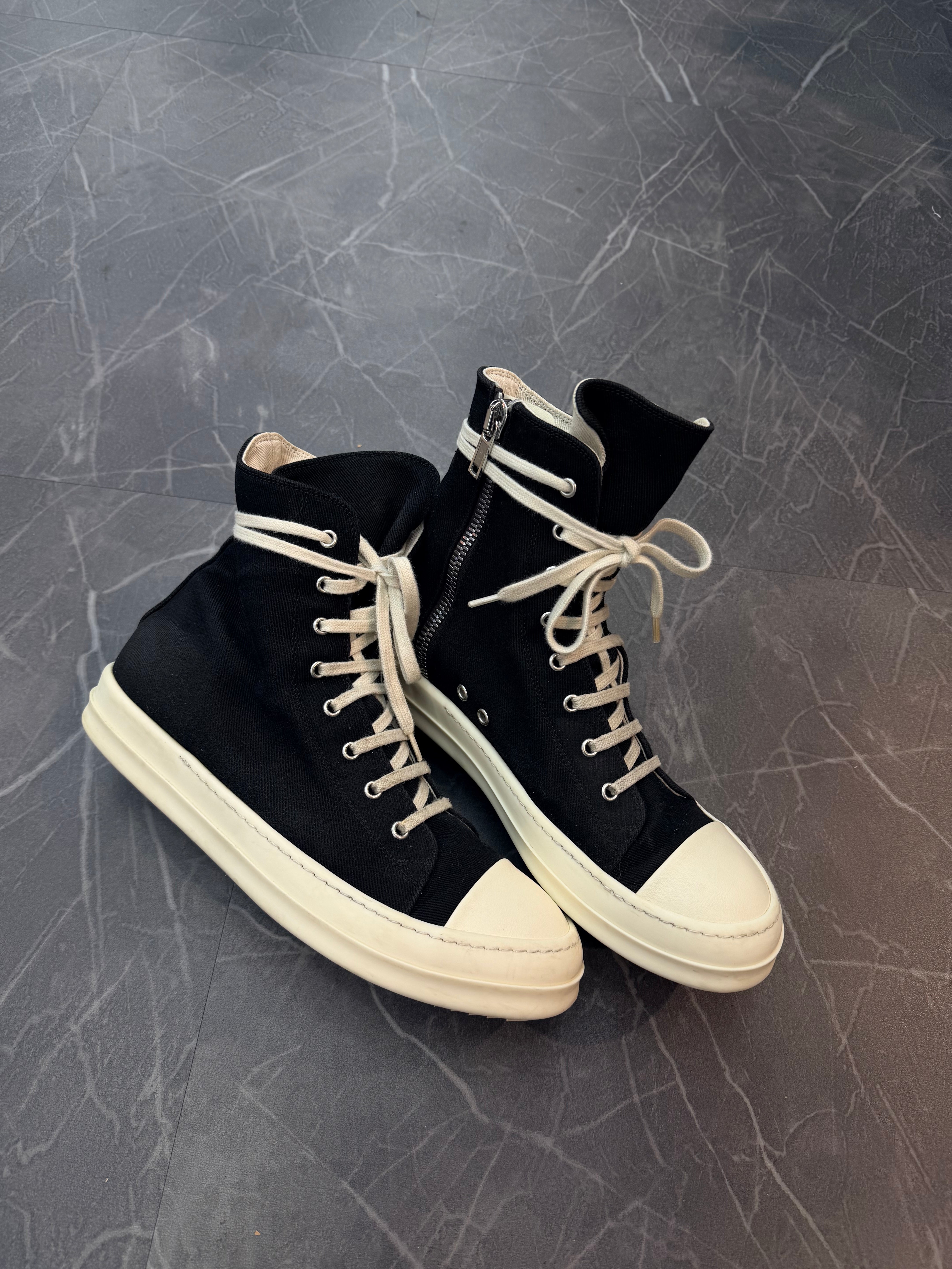 Rick Owens DRKSHDW Black Milk High Top (43)
