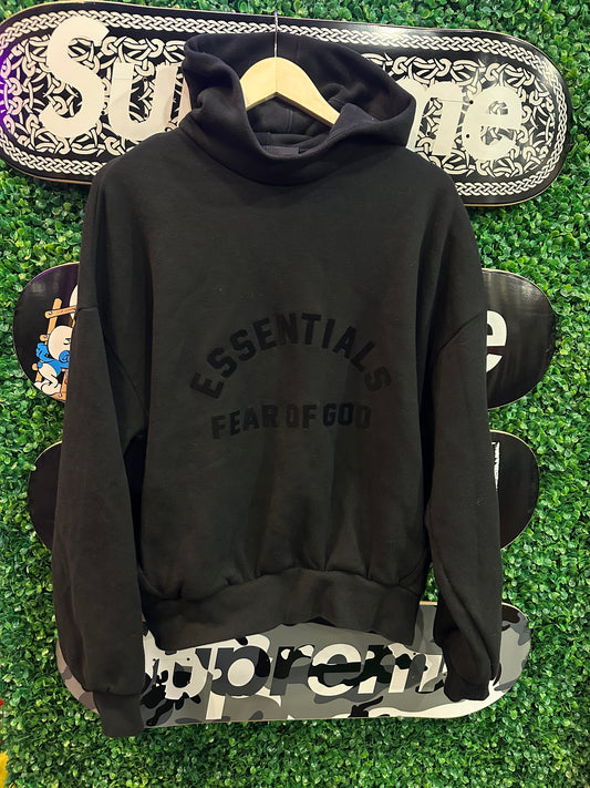 Essentials Hoodie Arch Logo “Black”