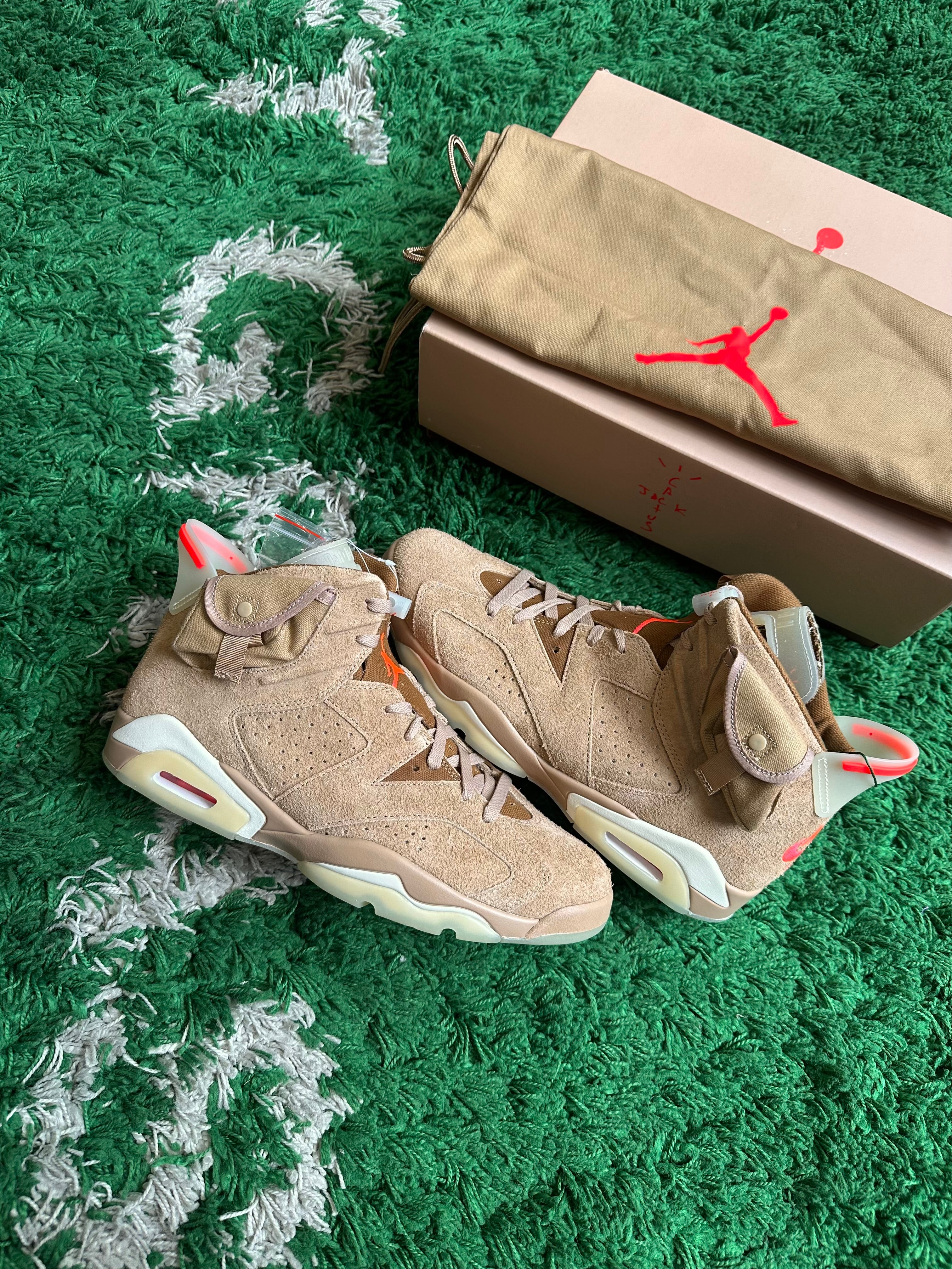 Travis Scott Jordan 6 “British Khaki”