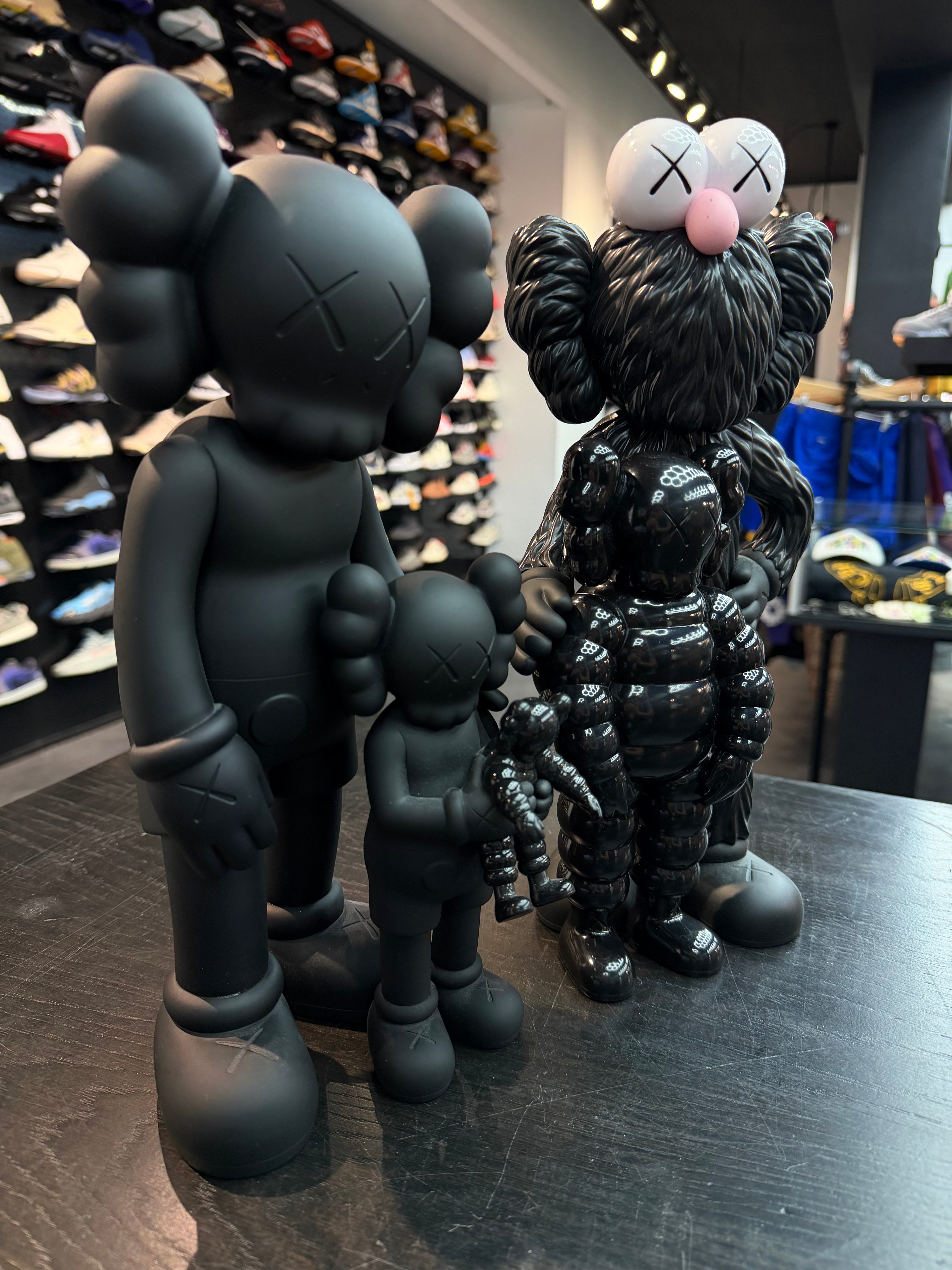Kaws Family Figure Vinyl Set “Black”