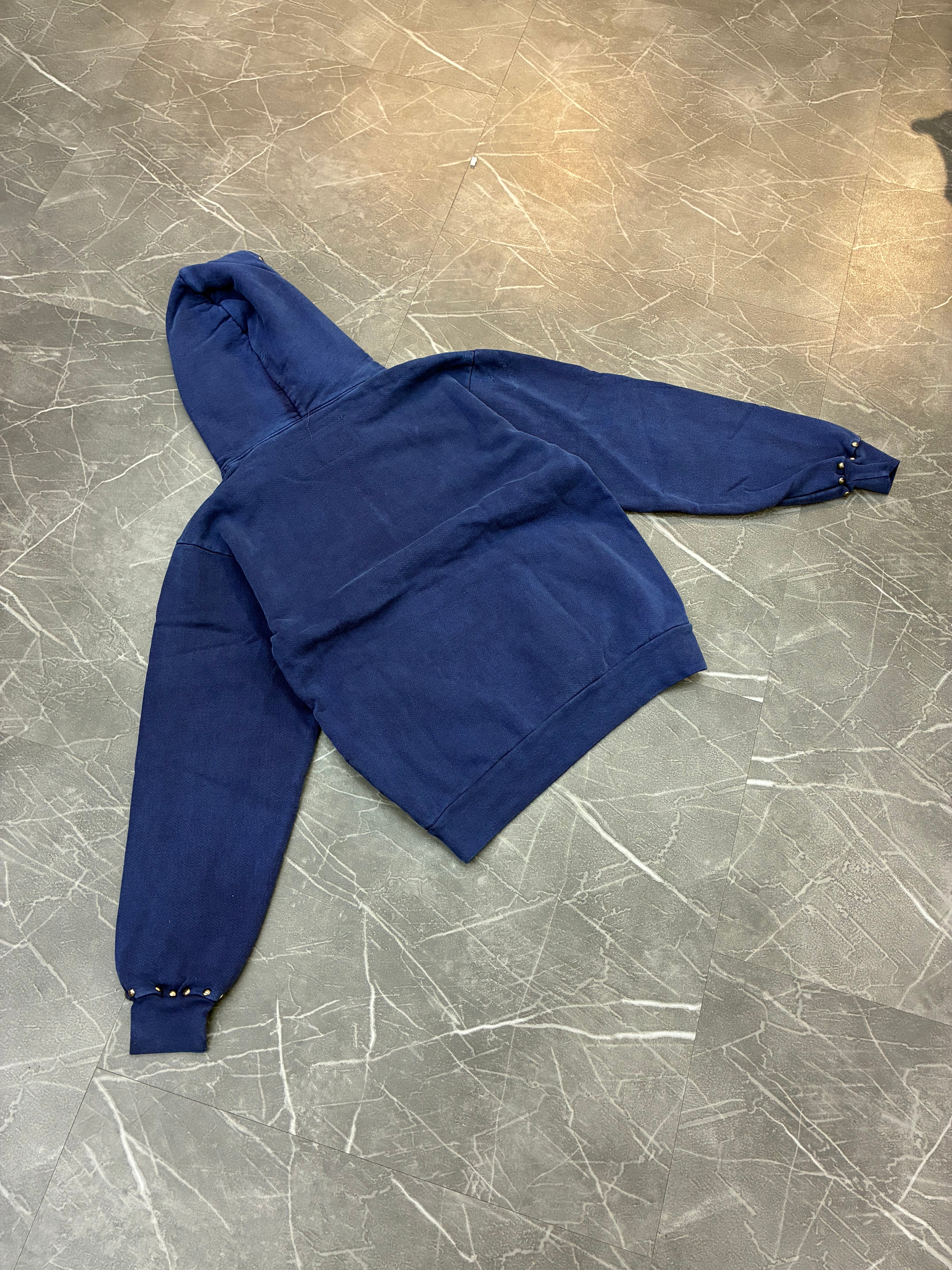 Sp5der Blue Studded “Punk V3 Hoodie”