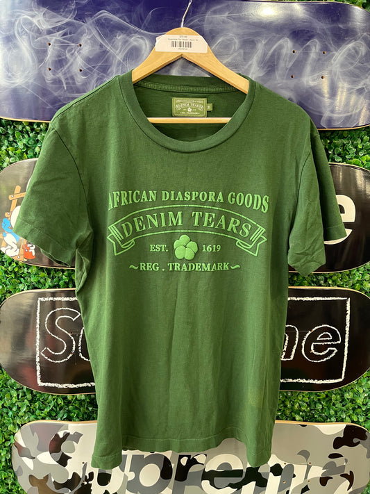 Denim Tears Green Logo Tee
