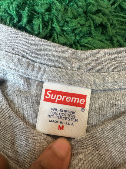 Supreme Center Logo Longsleeve “Grey”