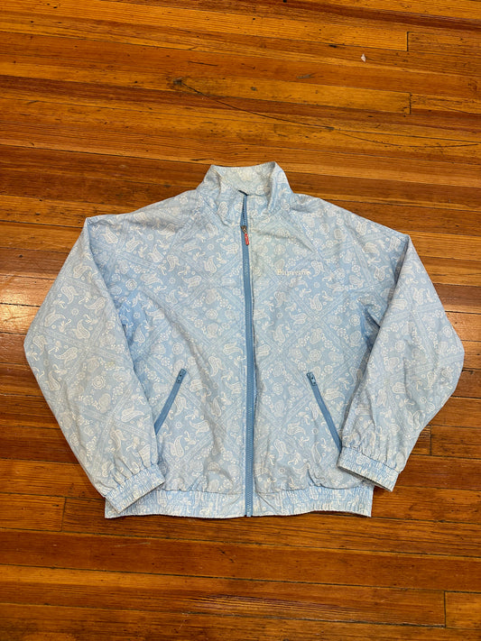 Supreme Paisley Baby Blue Zip Up Windbreaker