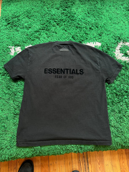 Essentials Tee Black Front/Back Logo