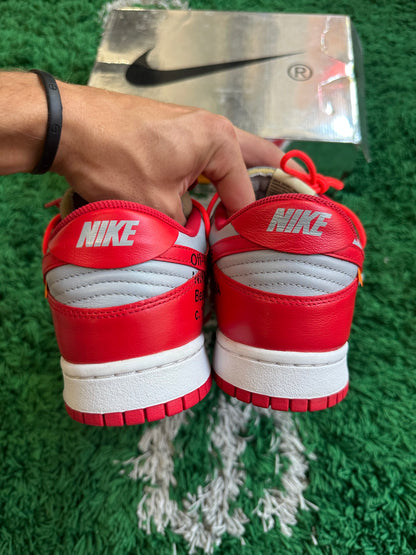 Nike Dunk Low Off White “University Red”