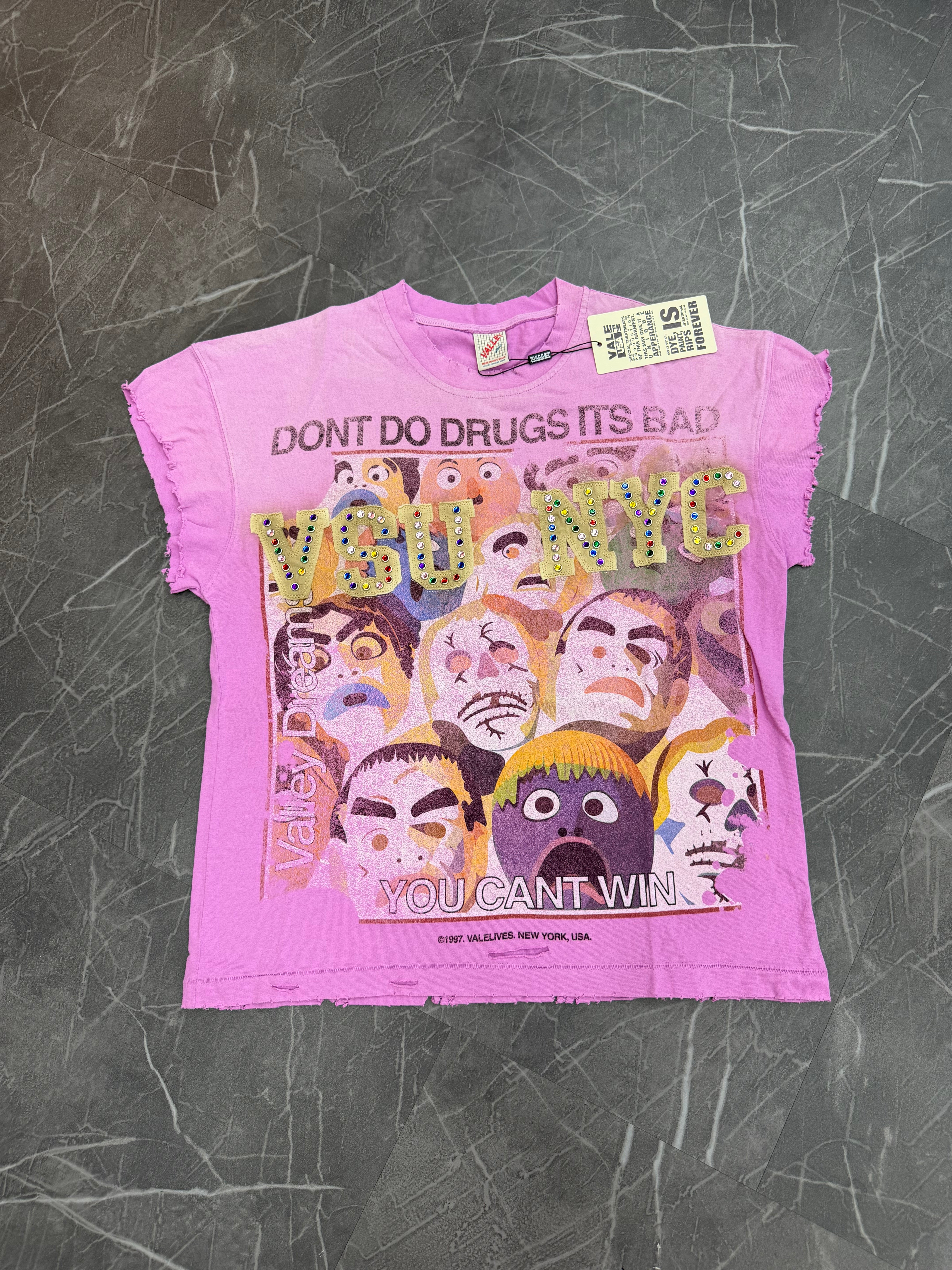Vale Forever “No Drugs Tank Pink”