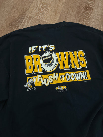 Pittsburg Steelers Tee “Flush it Down Browns” (2XL)