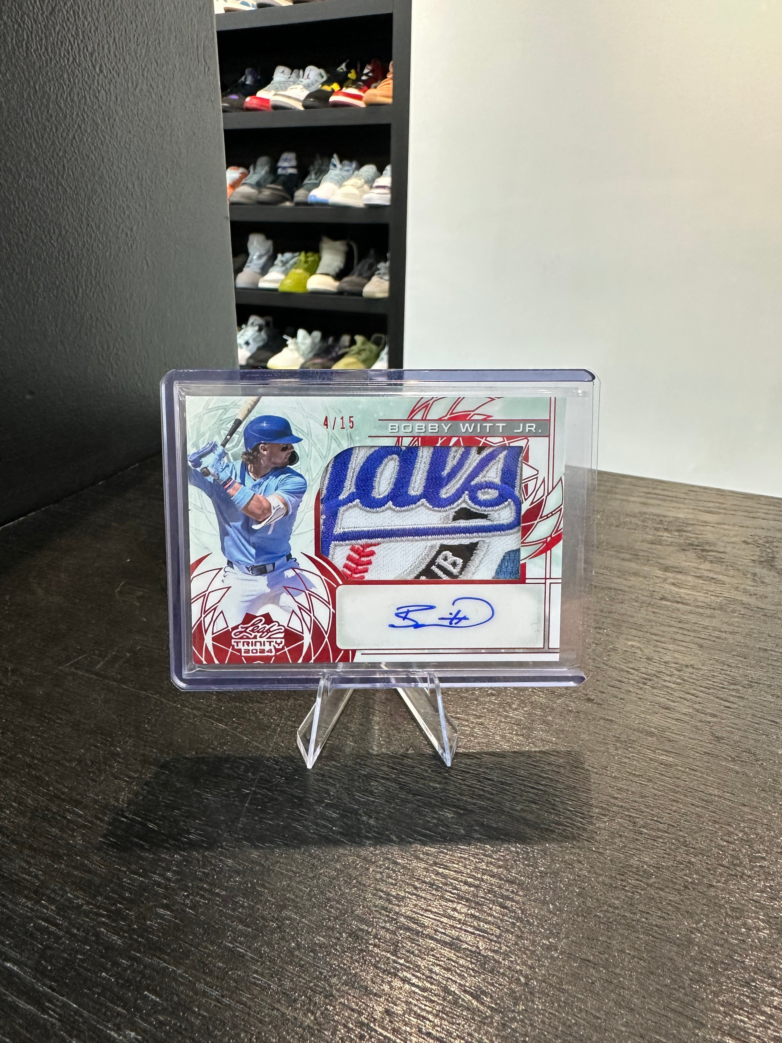 2024 Leaf Trinity Bobby Witt Jr. Patch Auto #PA-BWJ /15