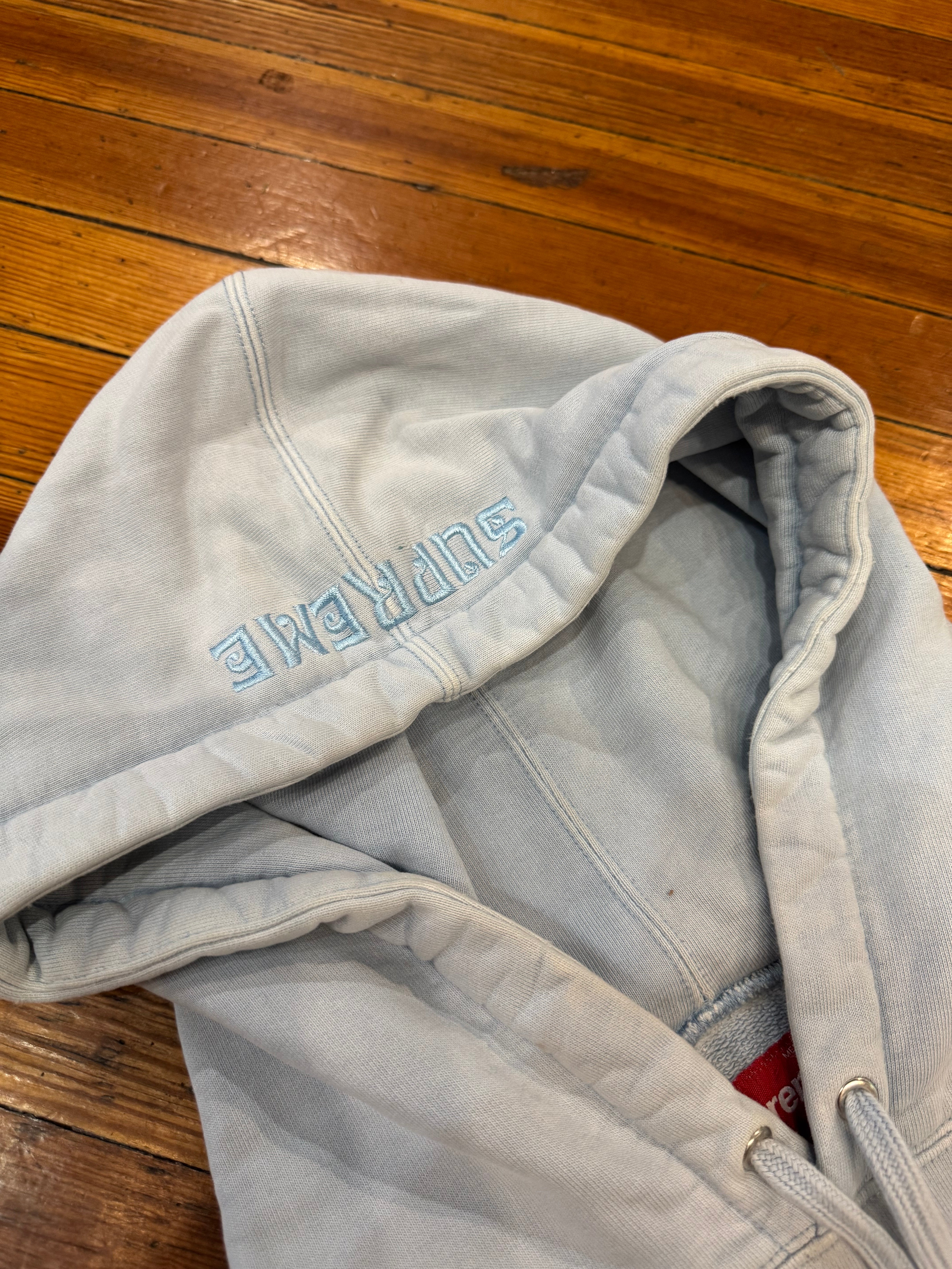 Supreme Hood Logo Hoodie “Blue”