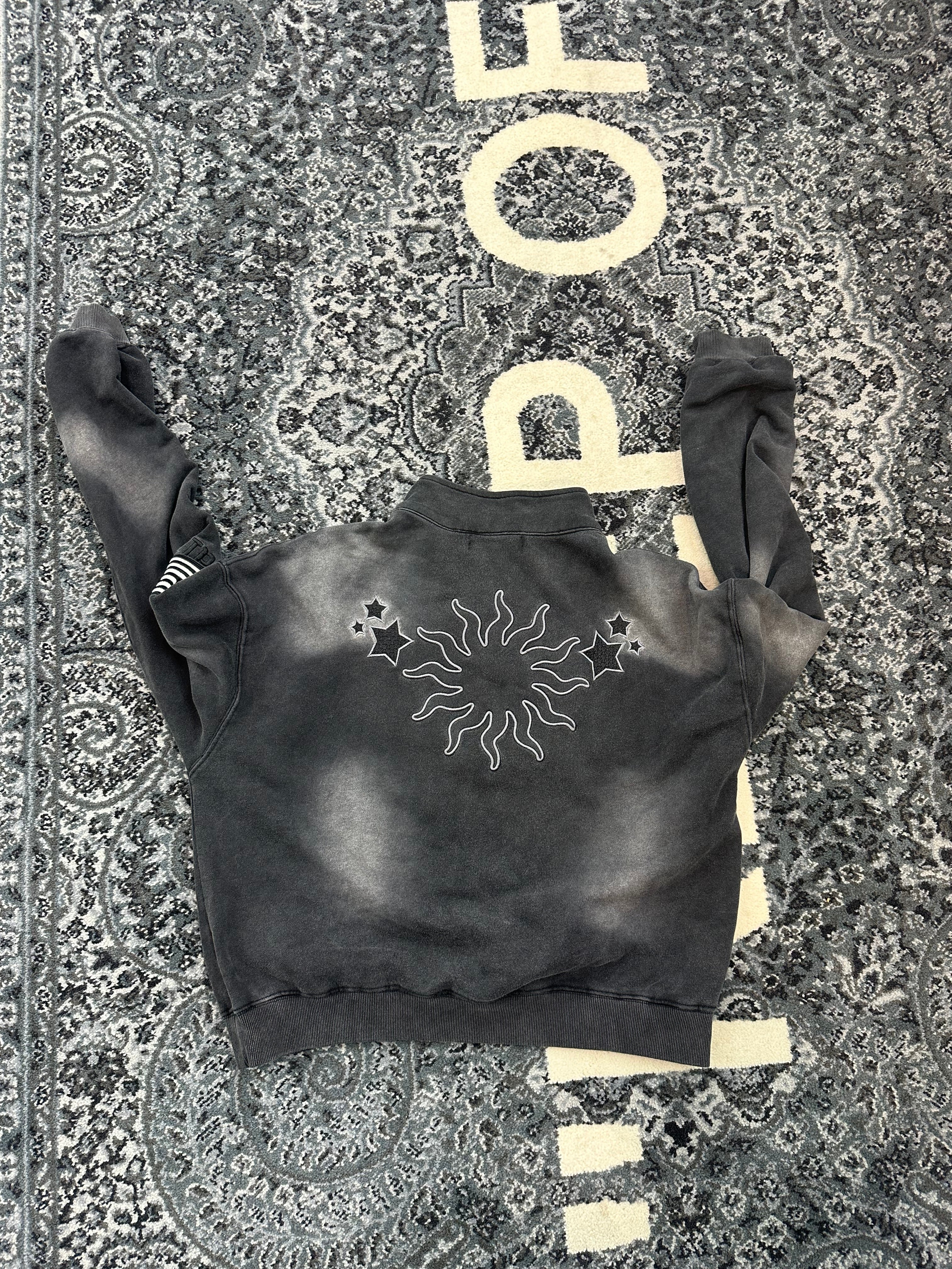 Vale Quarter Zip “Black Wash”