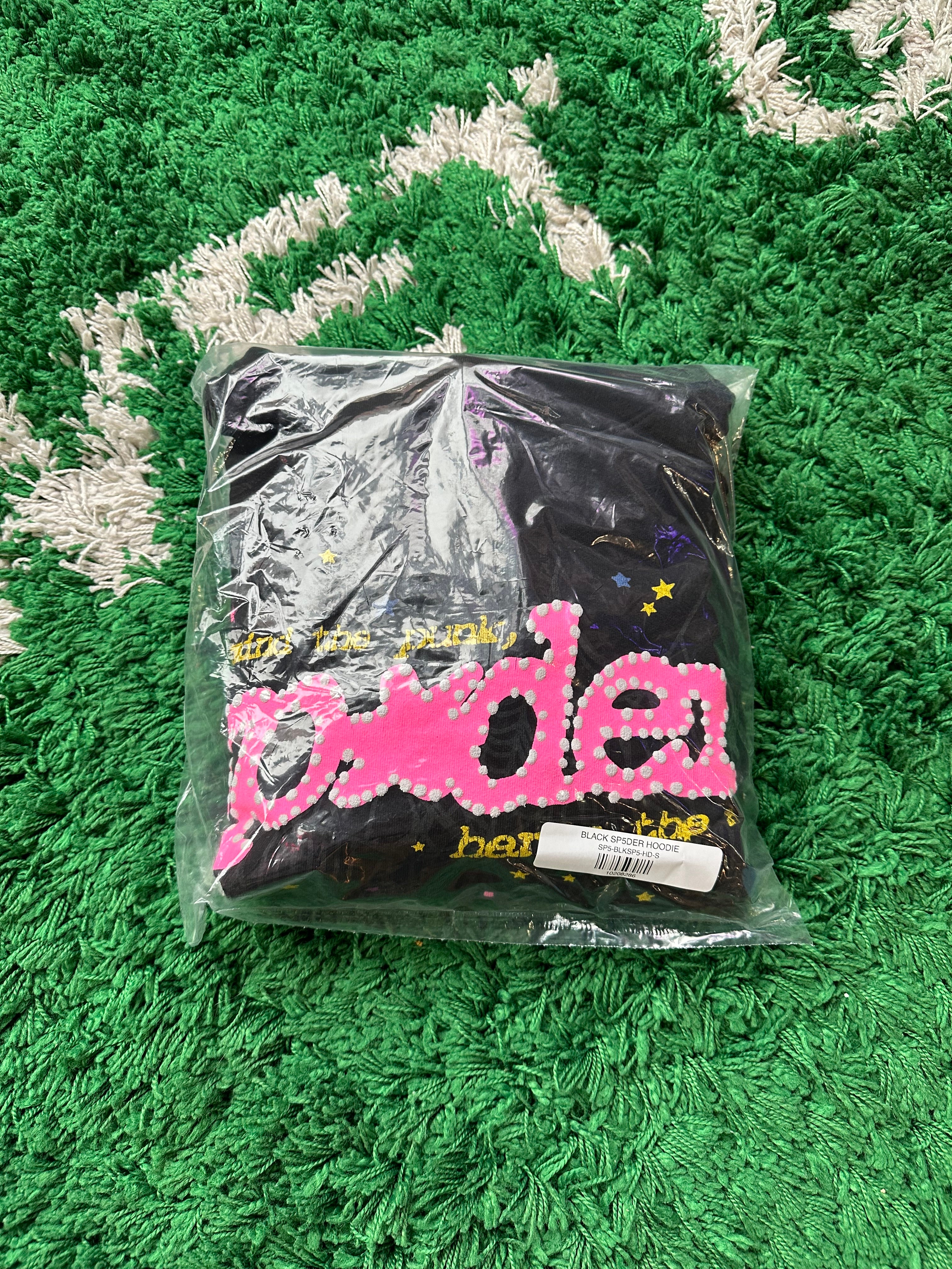 Sp5der Hoodie “Black P*nk V2”