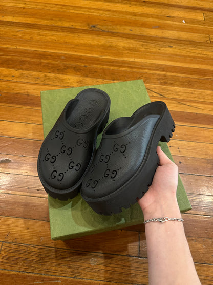 Gucci Black Slip Ons
