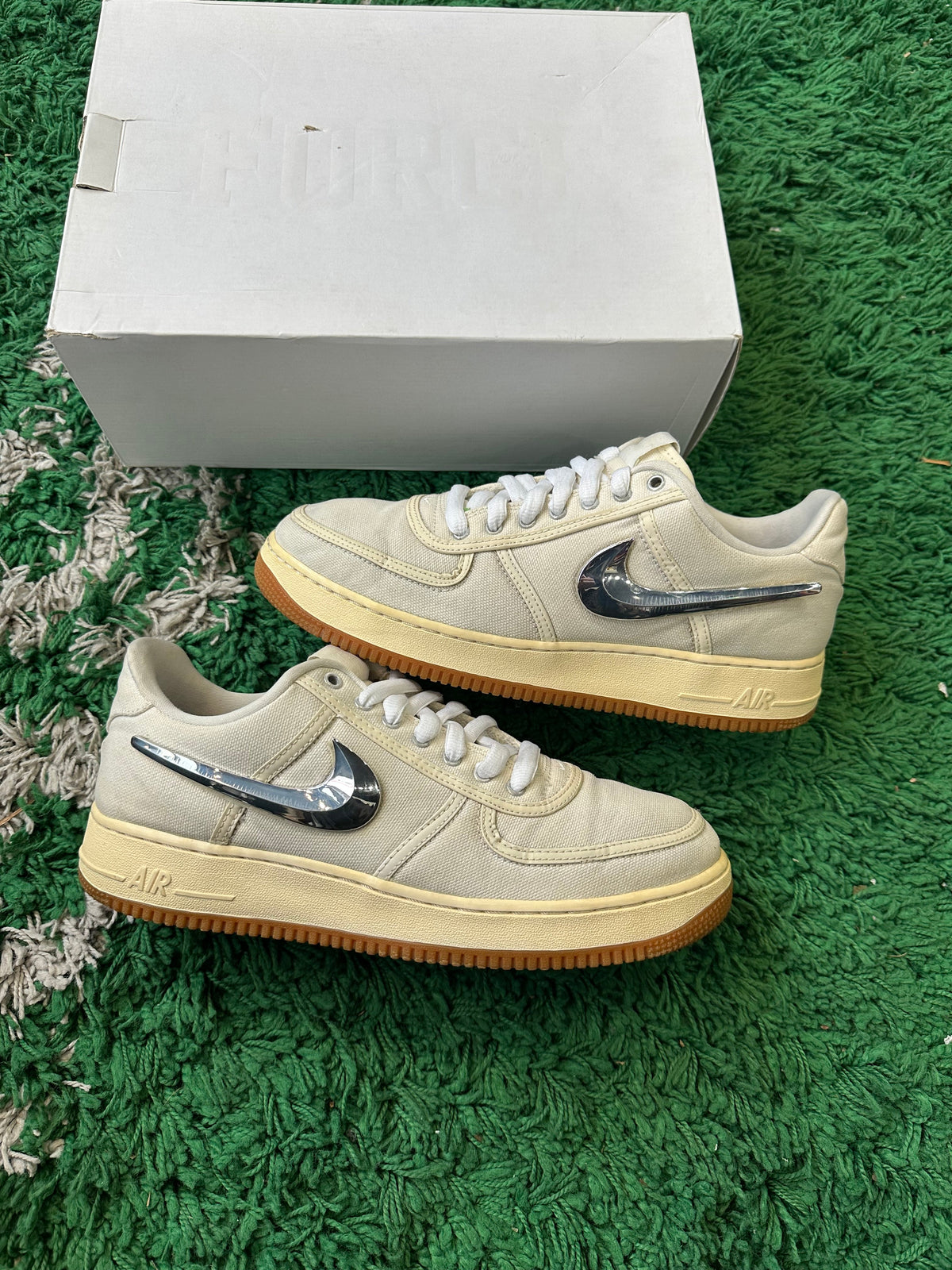 Nike Air Force 1 Low Travis Scott “Sail” (Size 11) (Lightly Worn) - Image 1