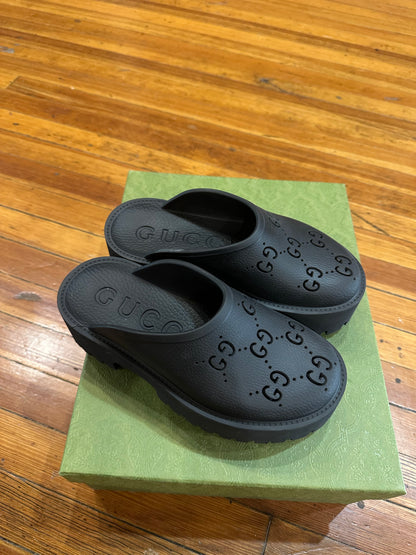 Gucci Black Slip Ons