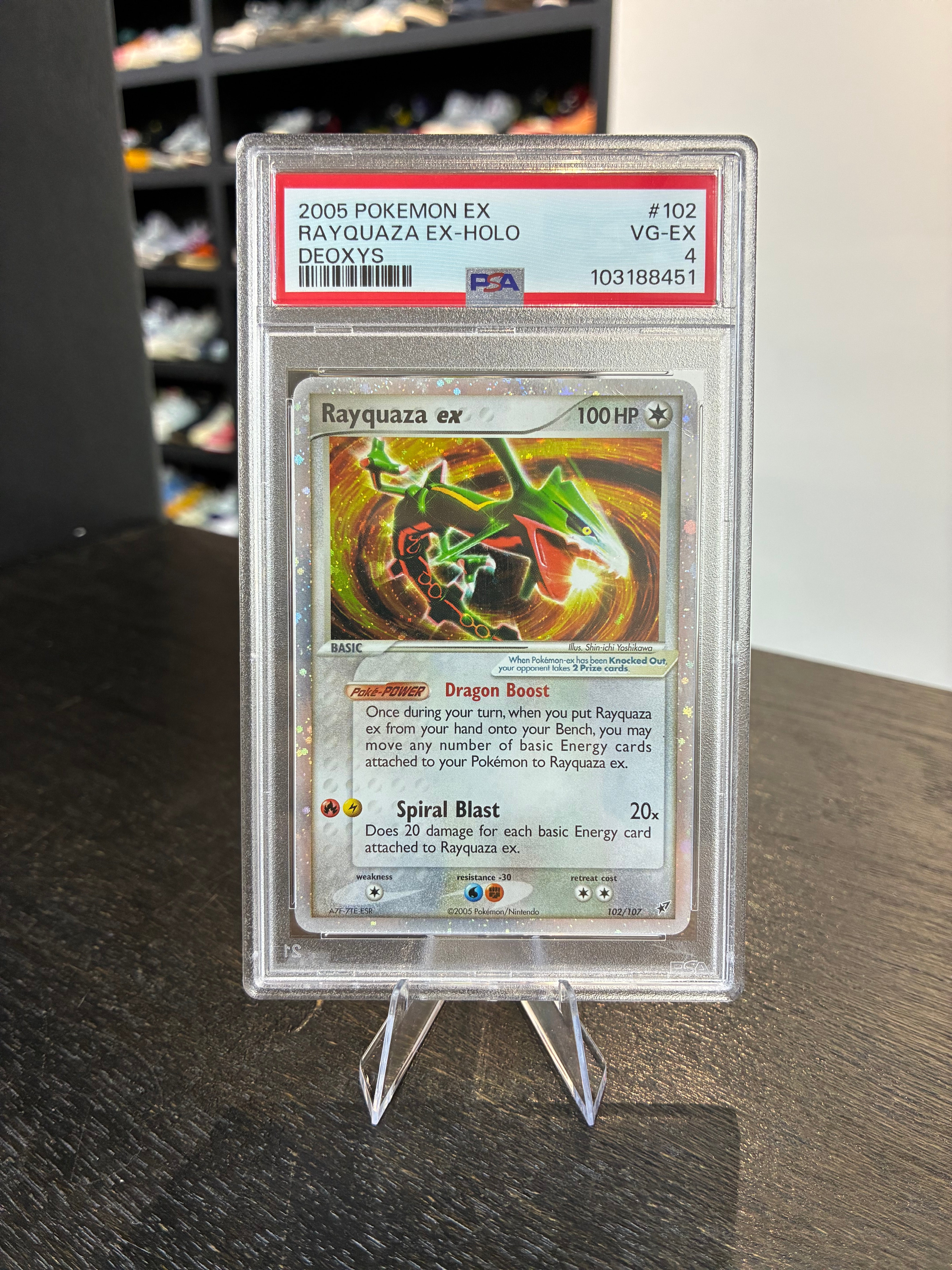 Rayquaza ex #102 (PSA 4)