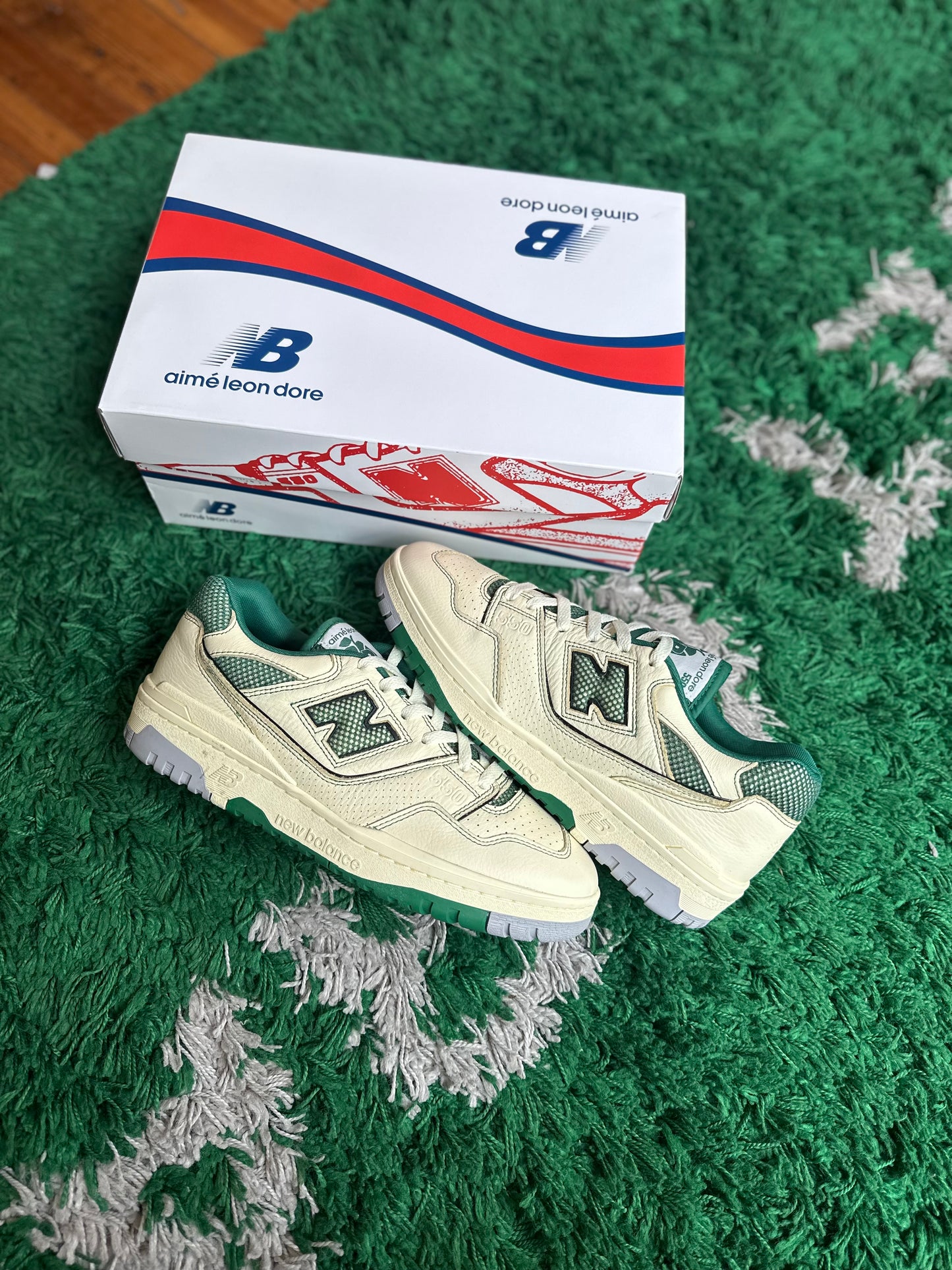 New Balance 550 “Aime Leon Dore Gym Masaryk Community Green”