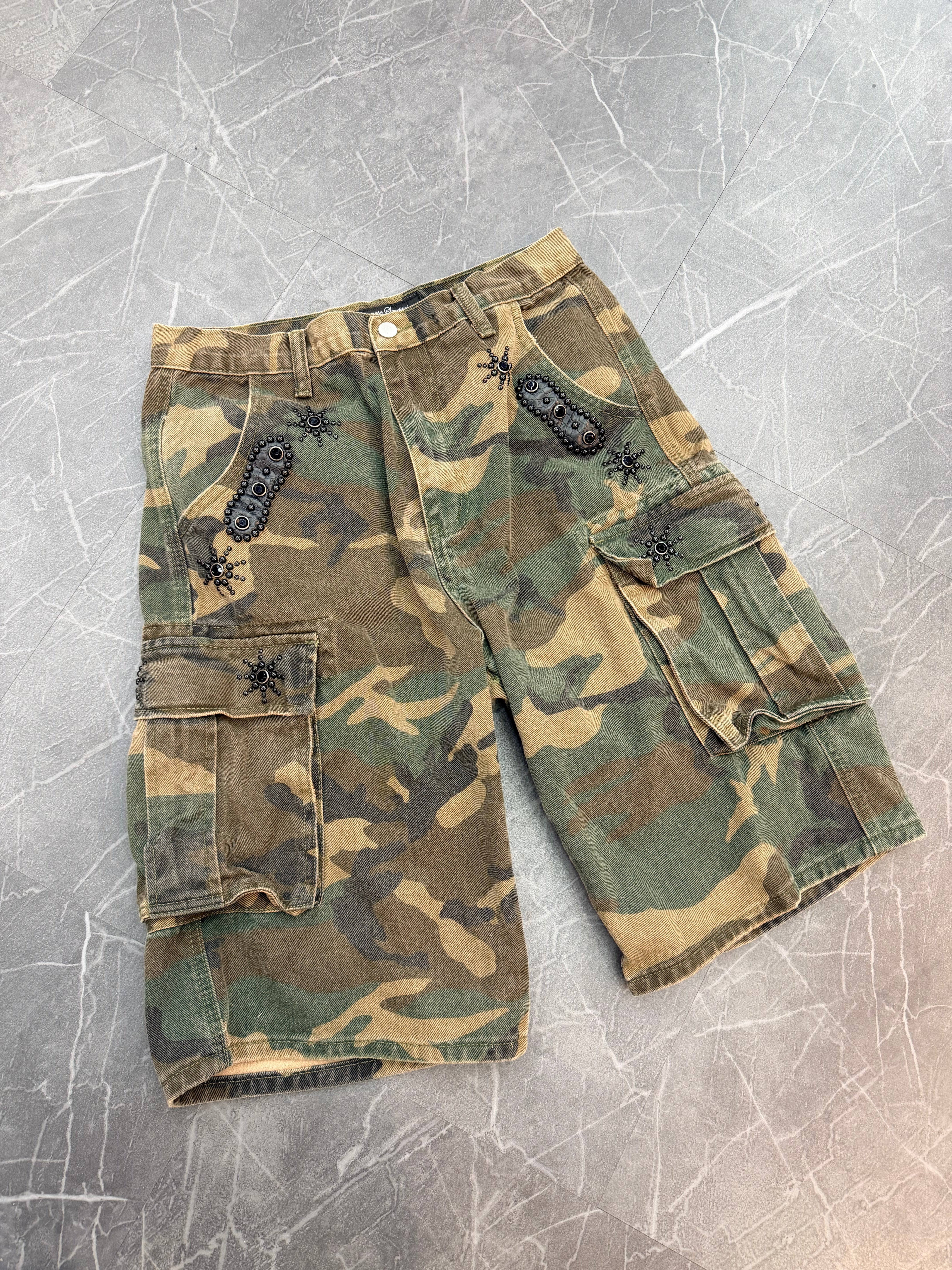 Japanese Sorrows Camo Jorts