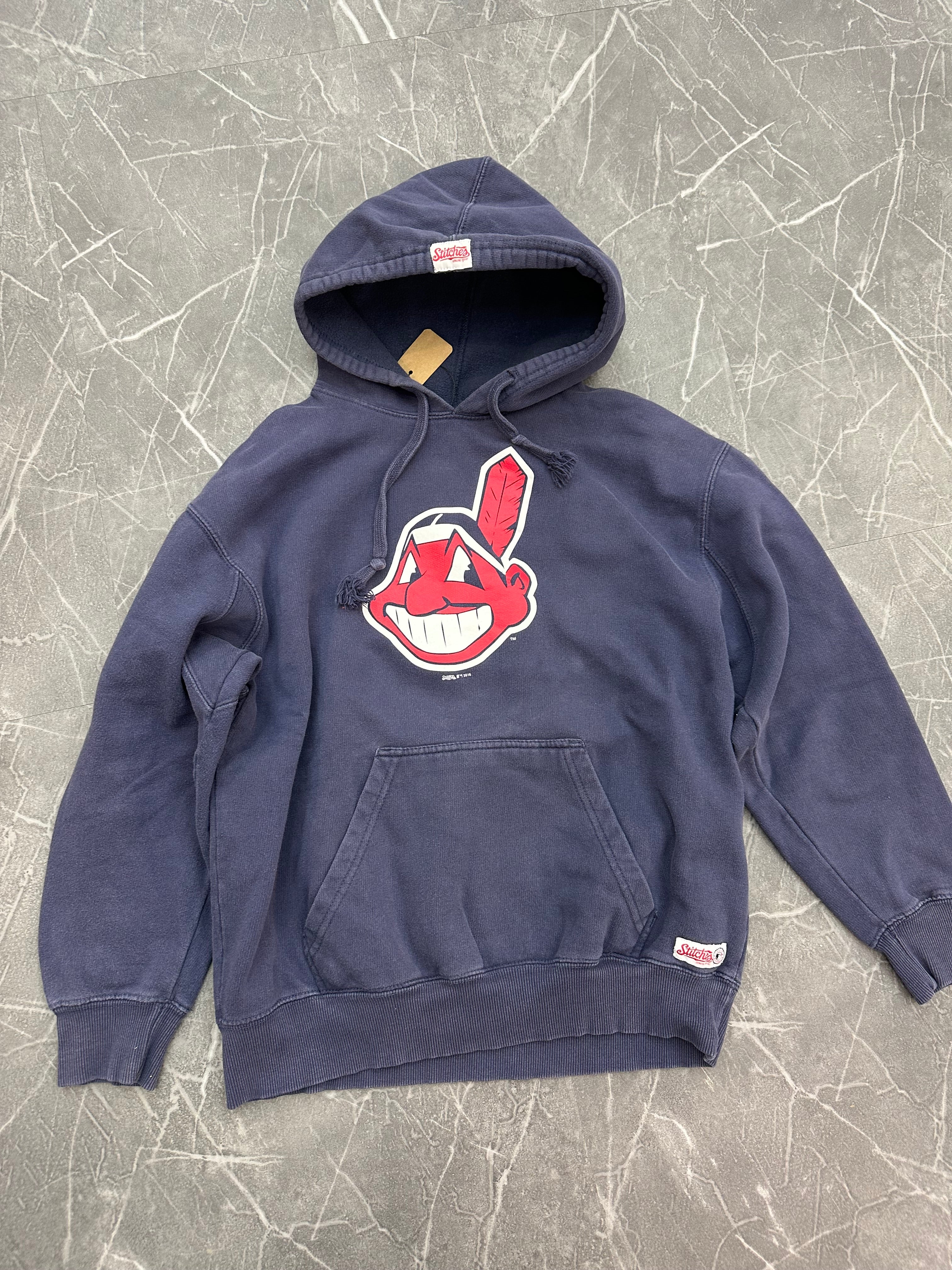Cleveland Indians Hoodie Navy (S)