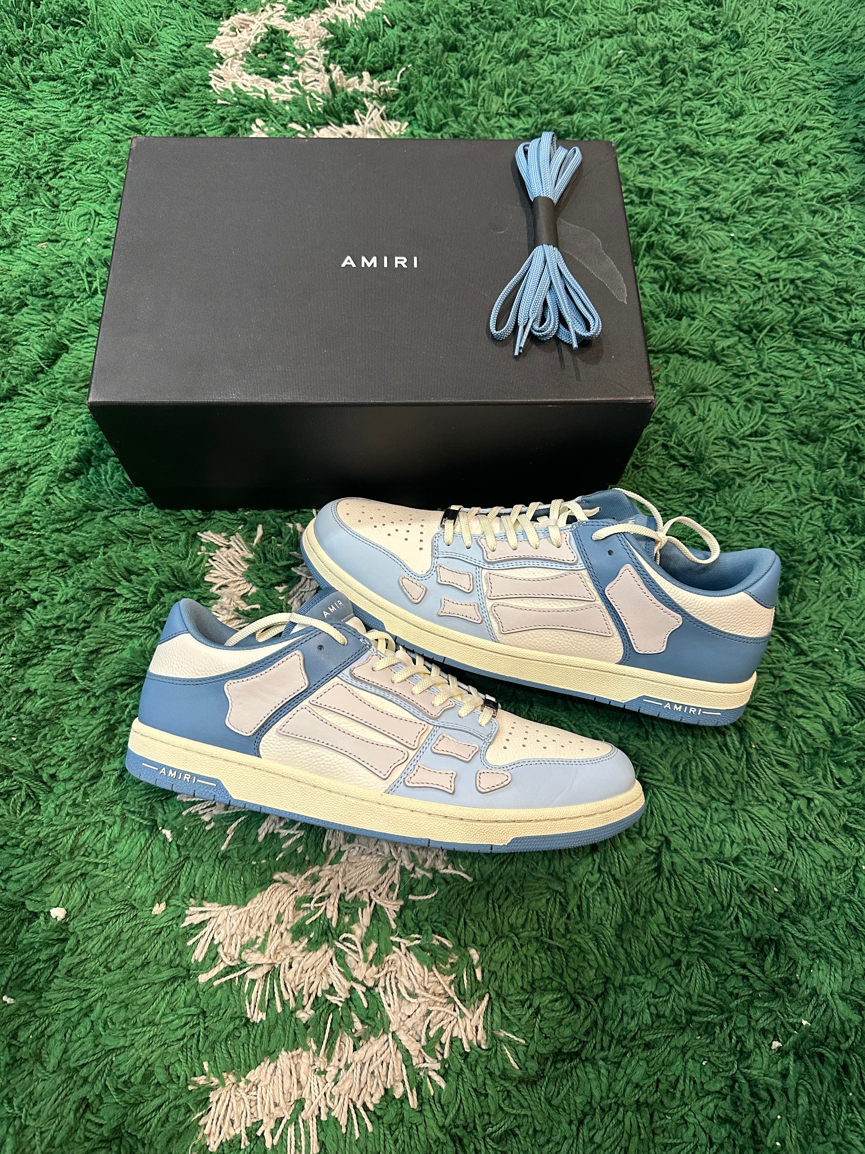 Amiri Bone Low “White Blue”
