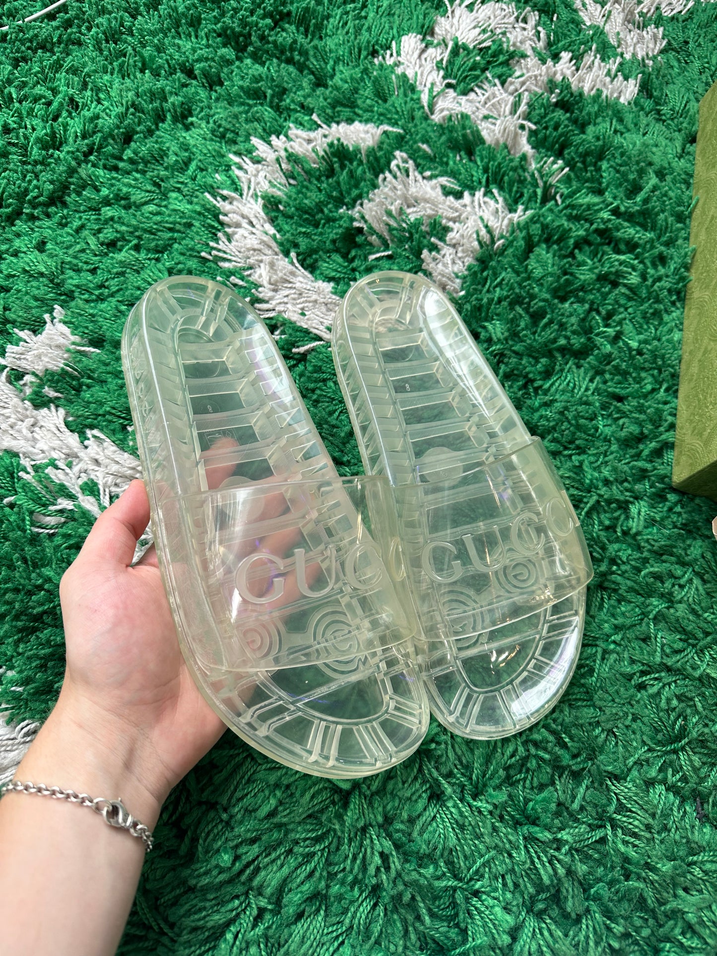 Gucci Transparent Slides