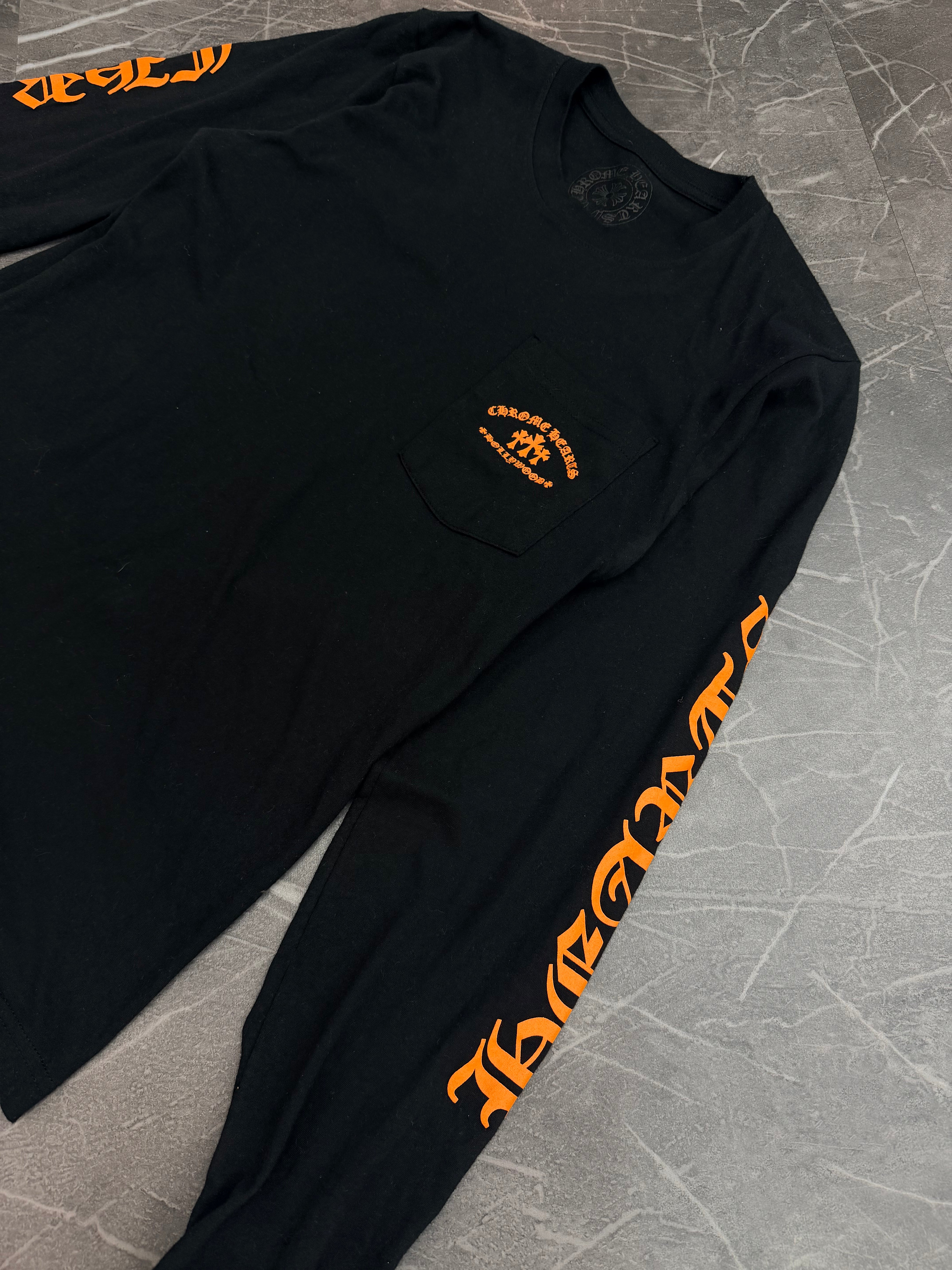 Chrome Hearts Triple Cross Long Sleeve Orange