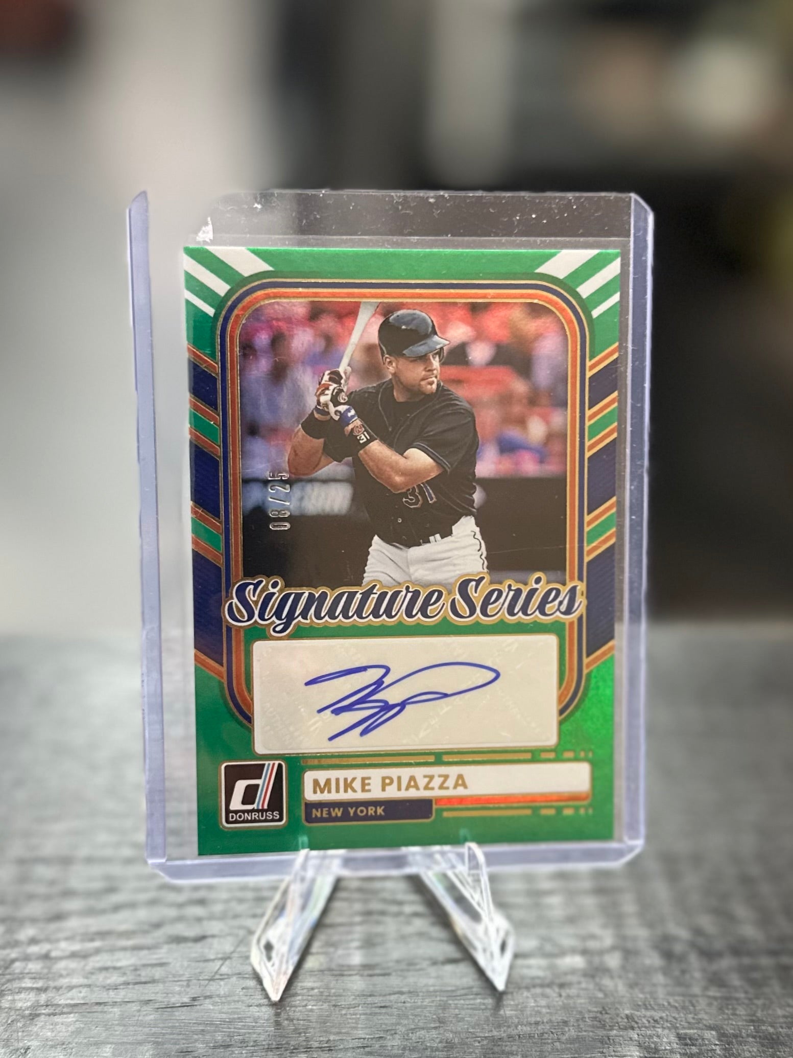 2026 Donruss Mike Piazza Signature Series Green Auto /25