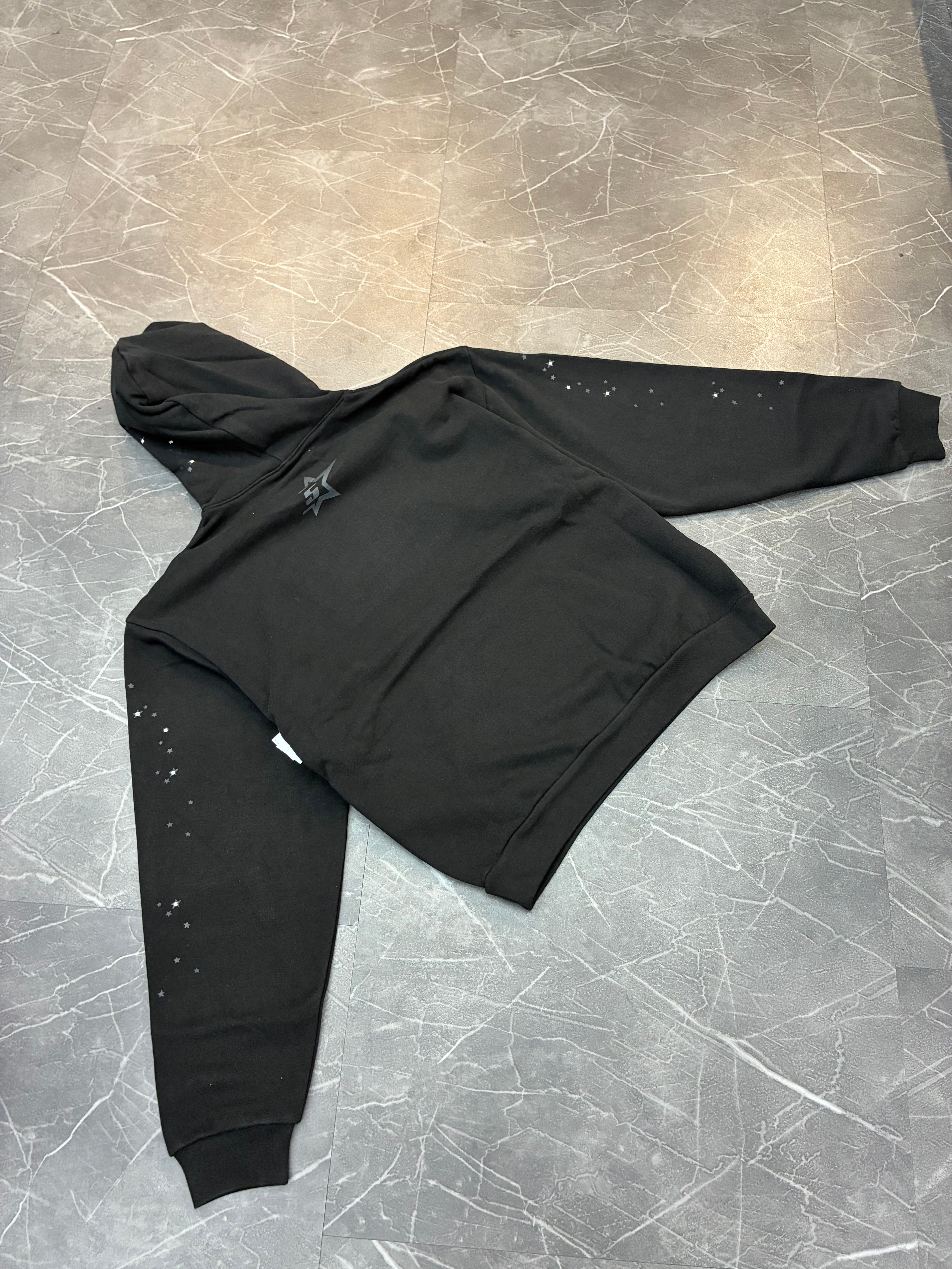 Sp5der Rhinestone “Punk V2 Hoodie Black”