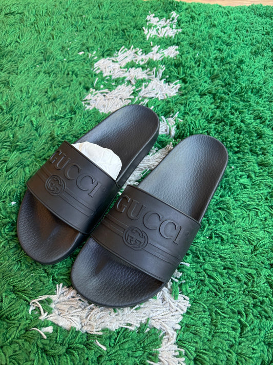 Gucci Slides “Black Rubber”