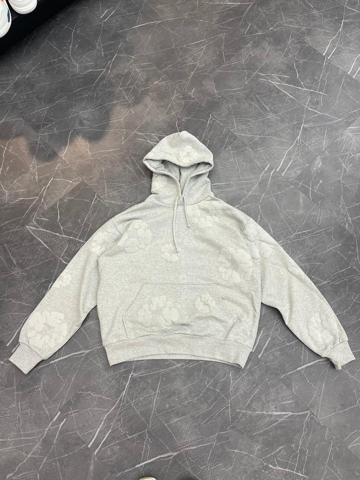 Denim Tears Cotton Wreath Hoodie Grey (Size S) - Image 1