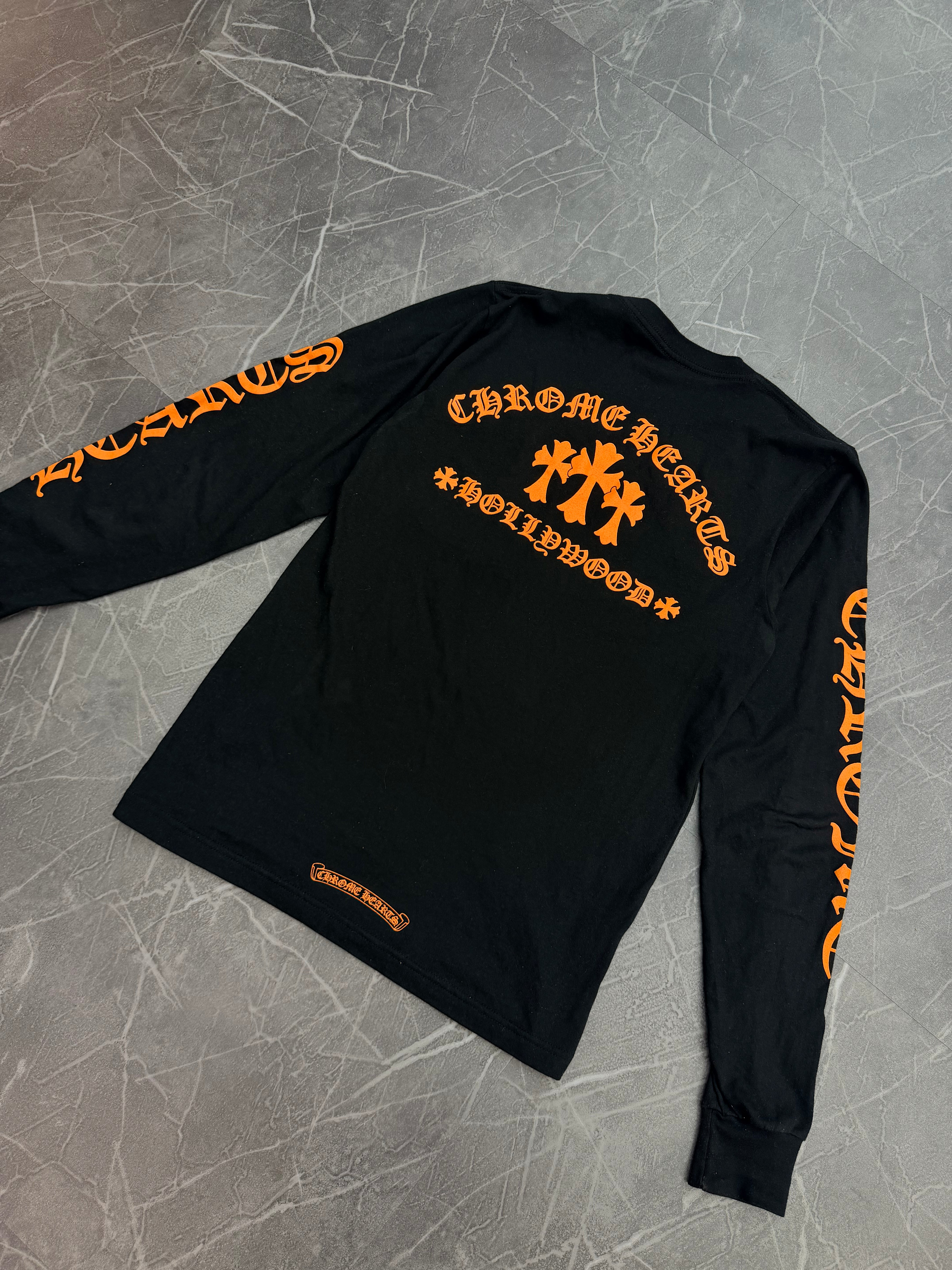 Chrome Hearts Triple Cross Long Sleeve Orange