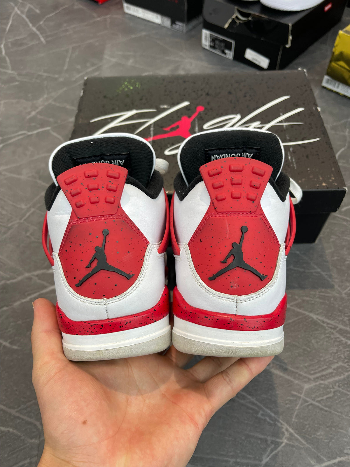 Jordan 4 “Red Cement” (Size 10.5) - Image 4