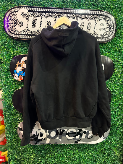 Essentials Hoodie Arch Logo “Black”