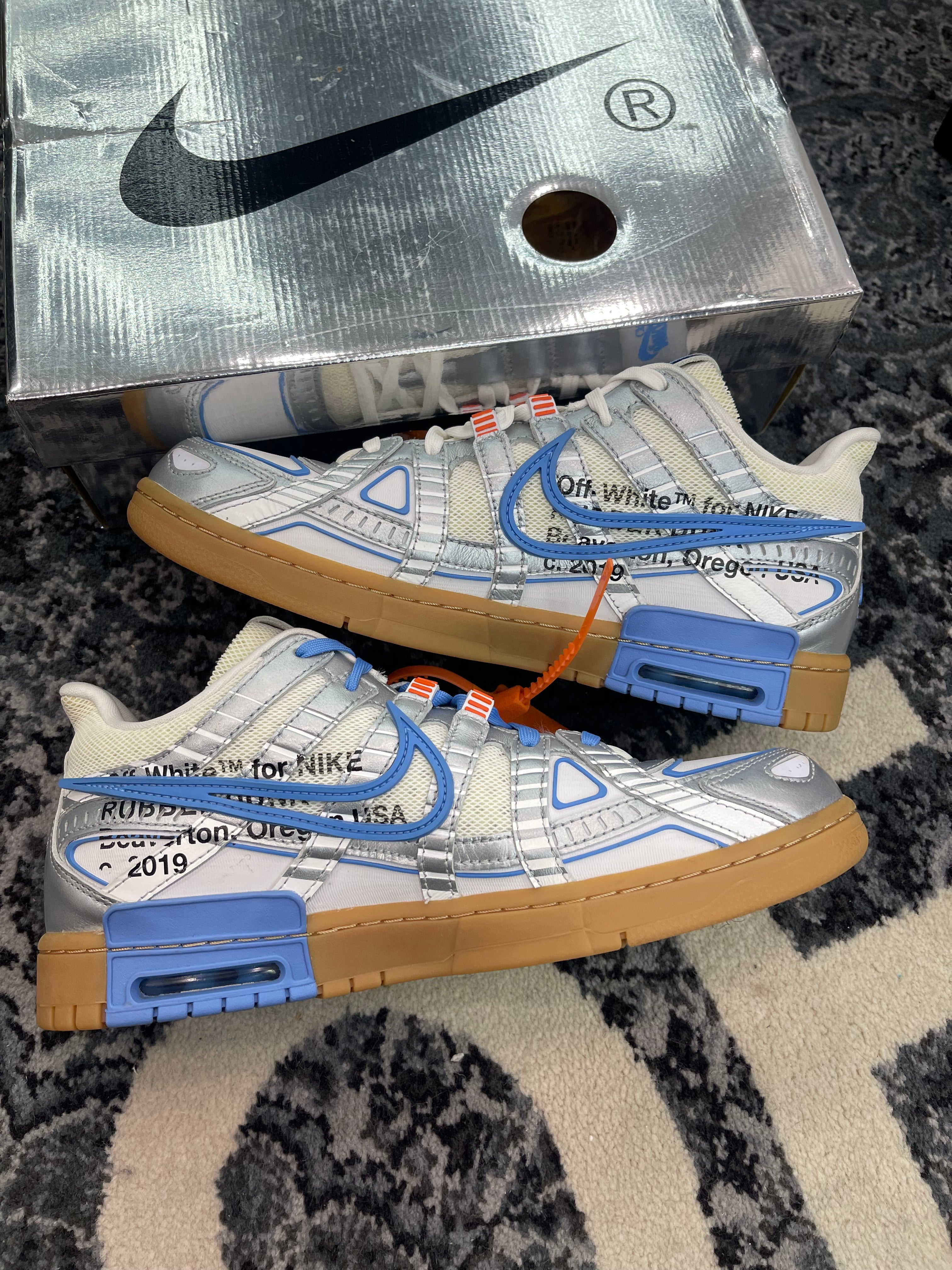 Nike x Off White Rubber Dunk Low “University Blue”