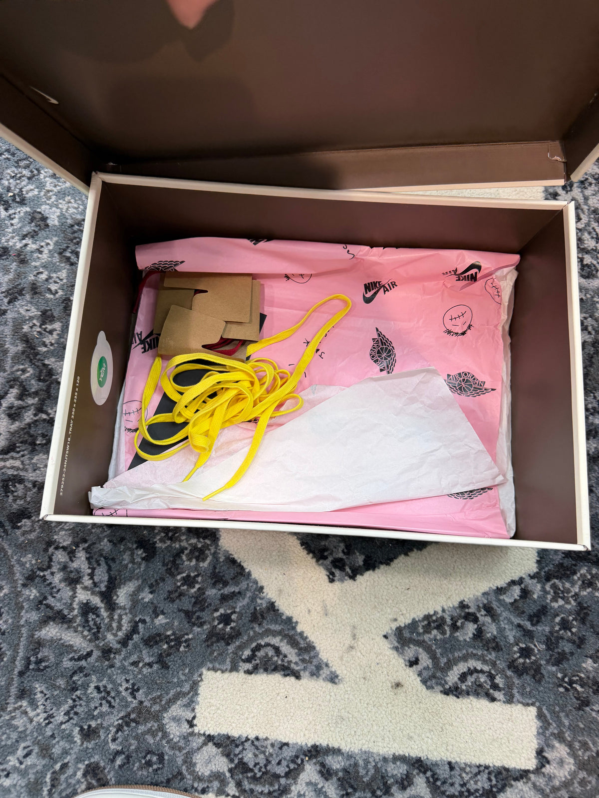 Jordan 1 Low Travis Scott “Canary” (Size 12M) (Lightly Worn) - Image 6