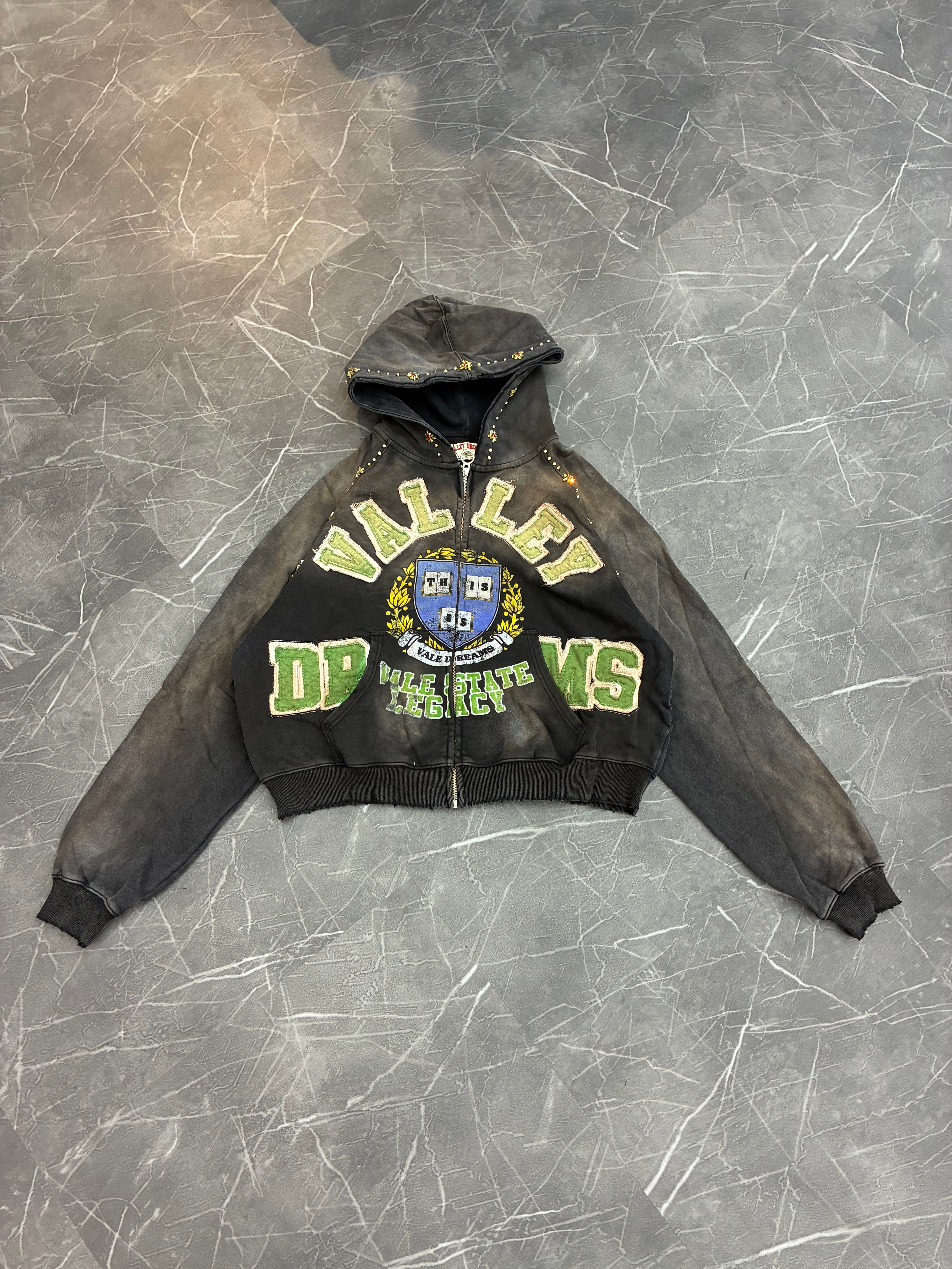 Vale Forever Grave Digger Gem Hoodie “Black”