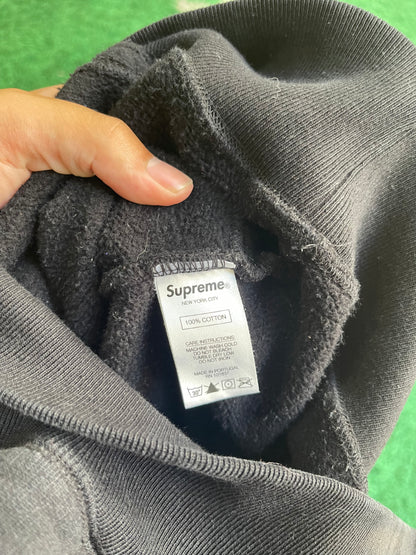 Supreme Patchwork Pullover Hoodie “Black”