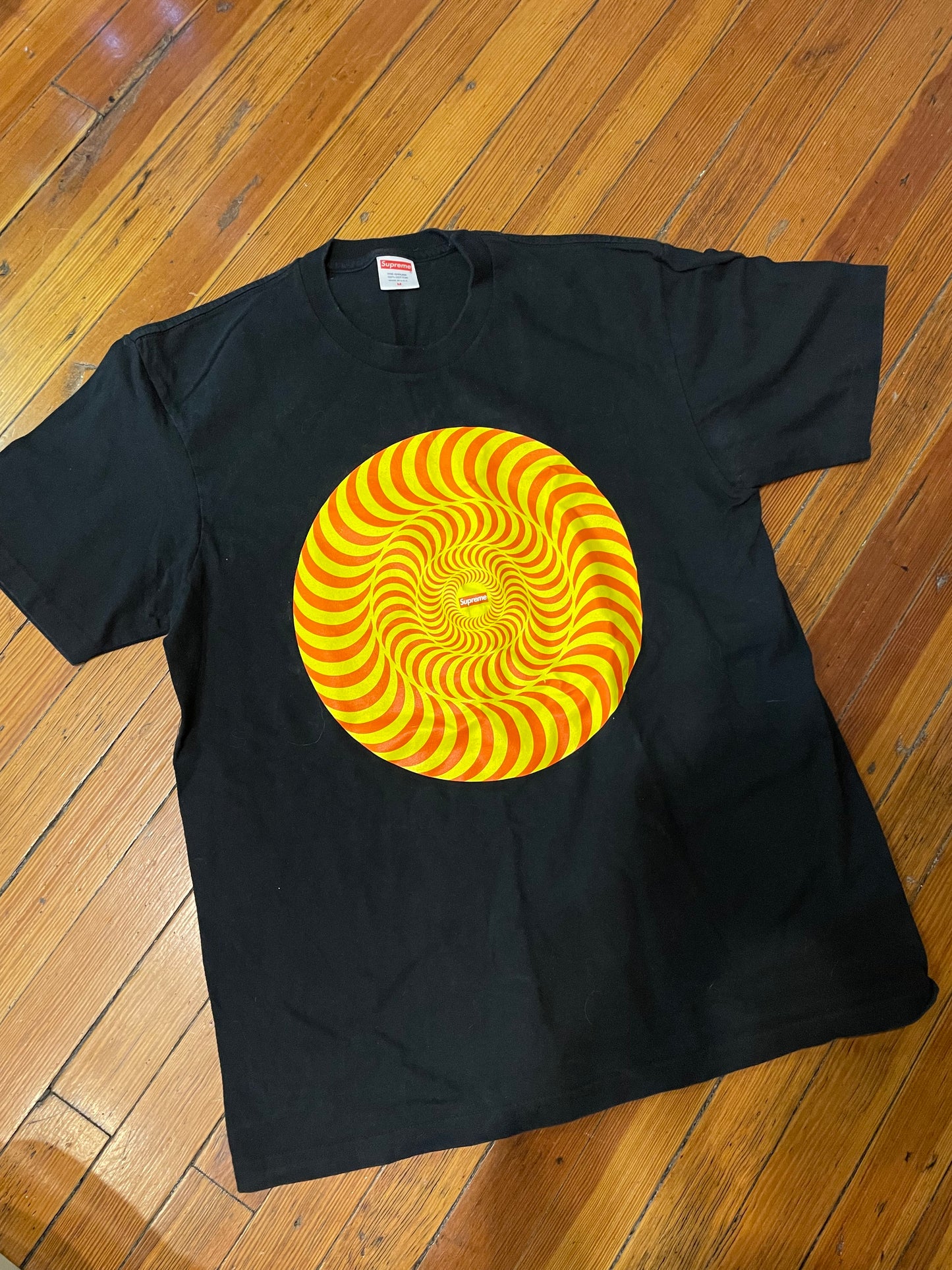 Supreme Spitfire Spiral Tee “Black”