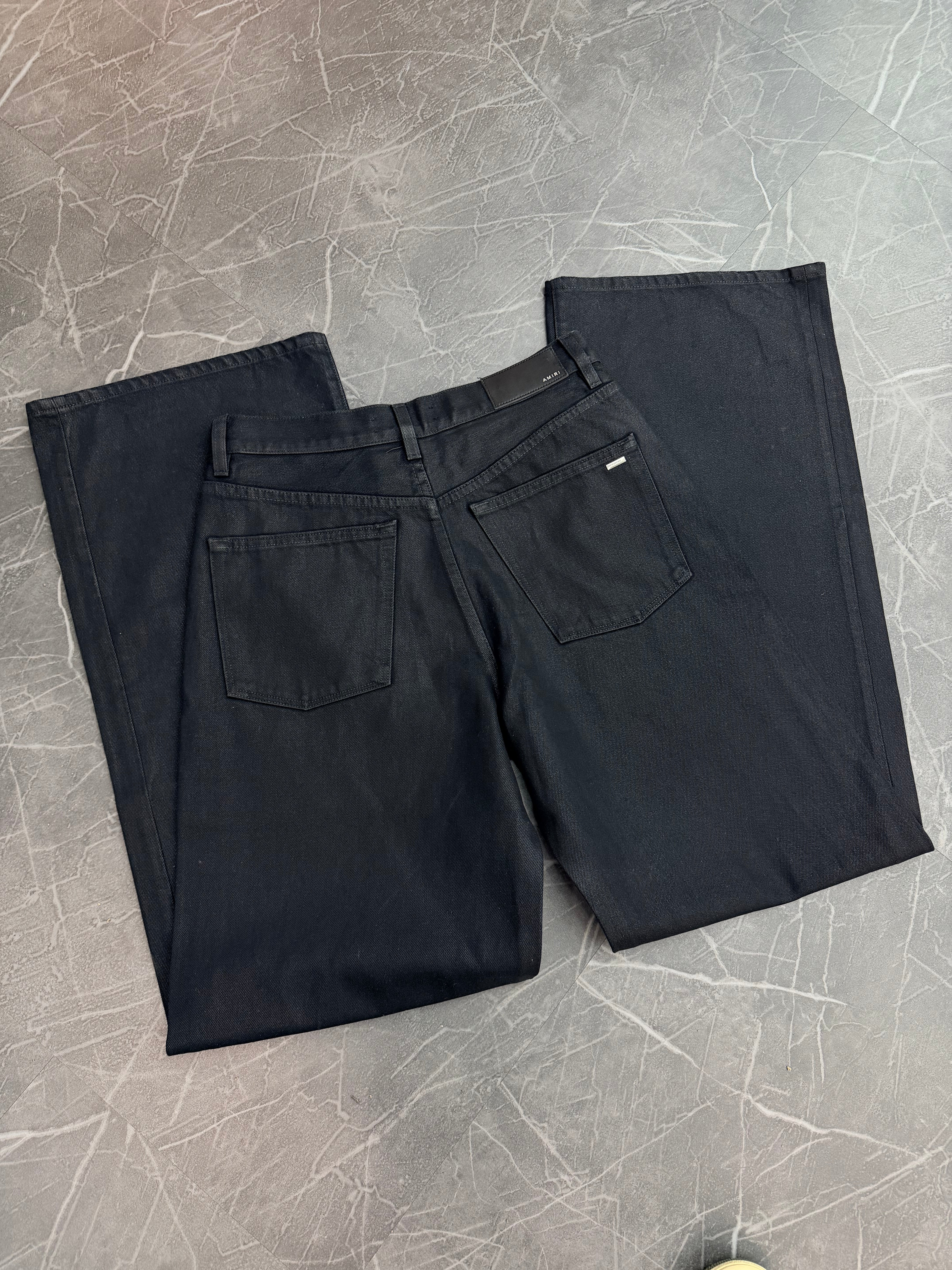 Amiri Waxed Denim “Black” (28)
