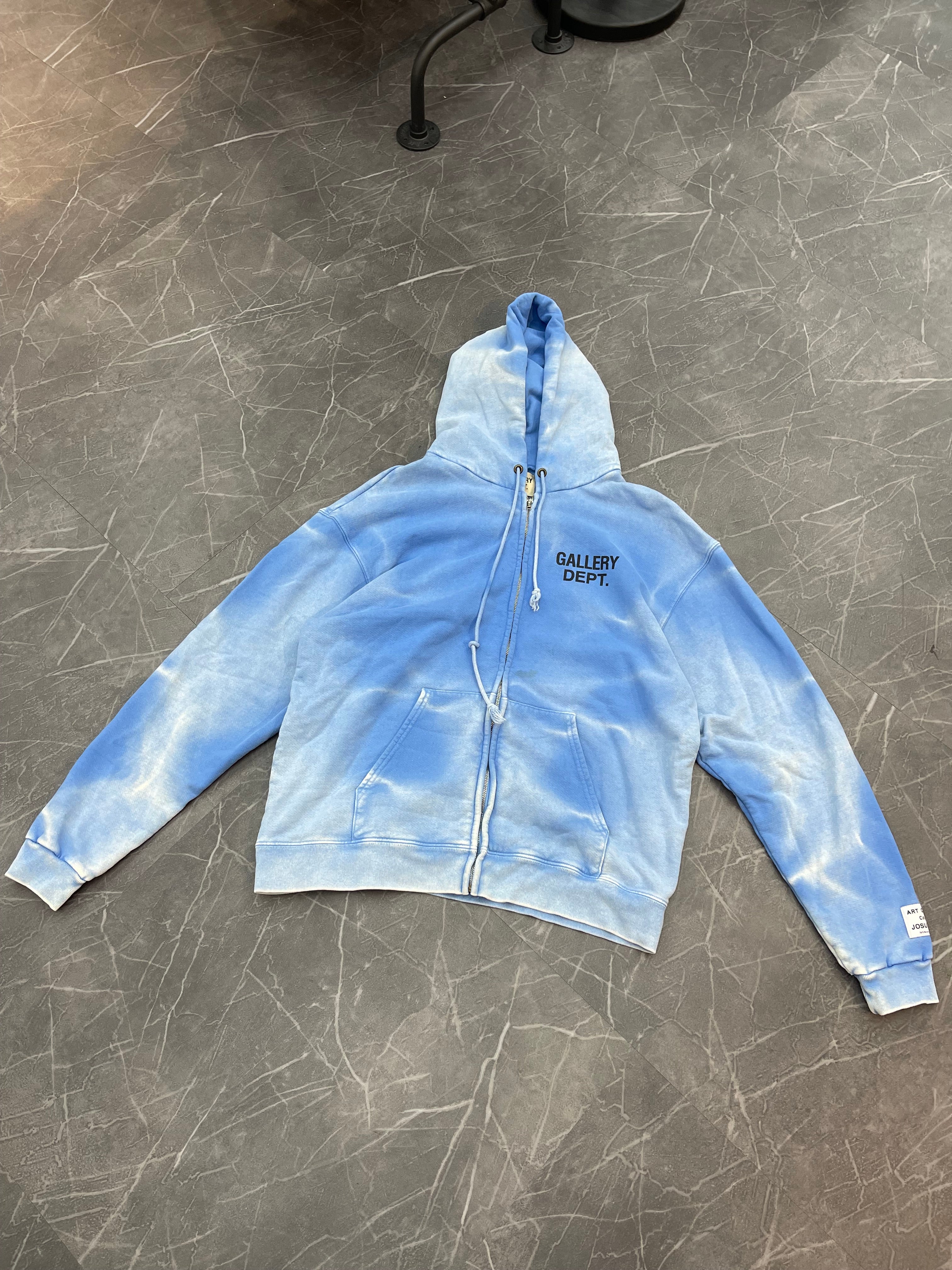 Gallery Dept SunFaded Zip Up Blue