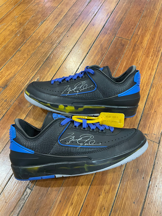 Off White Jordan 2 Low “Black Blue”