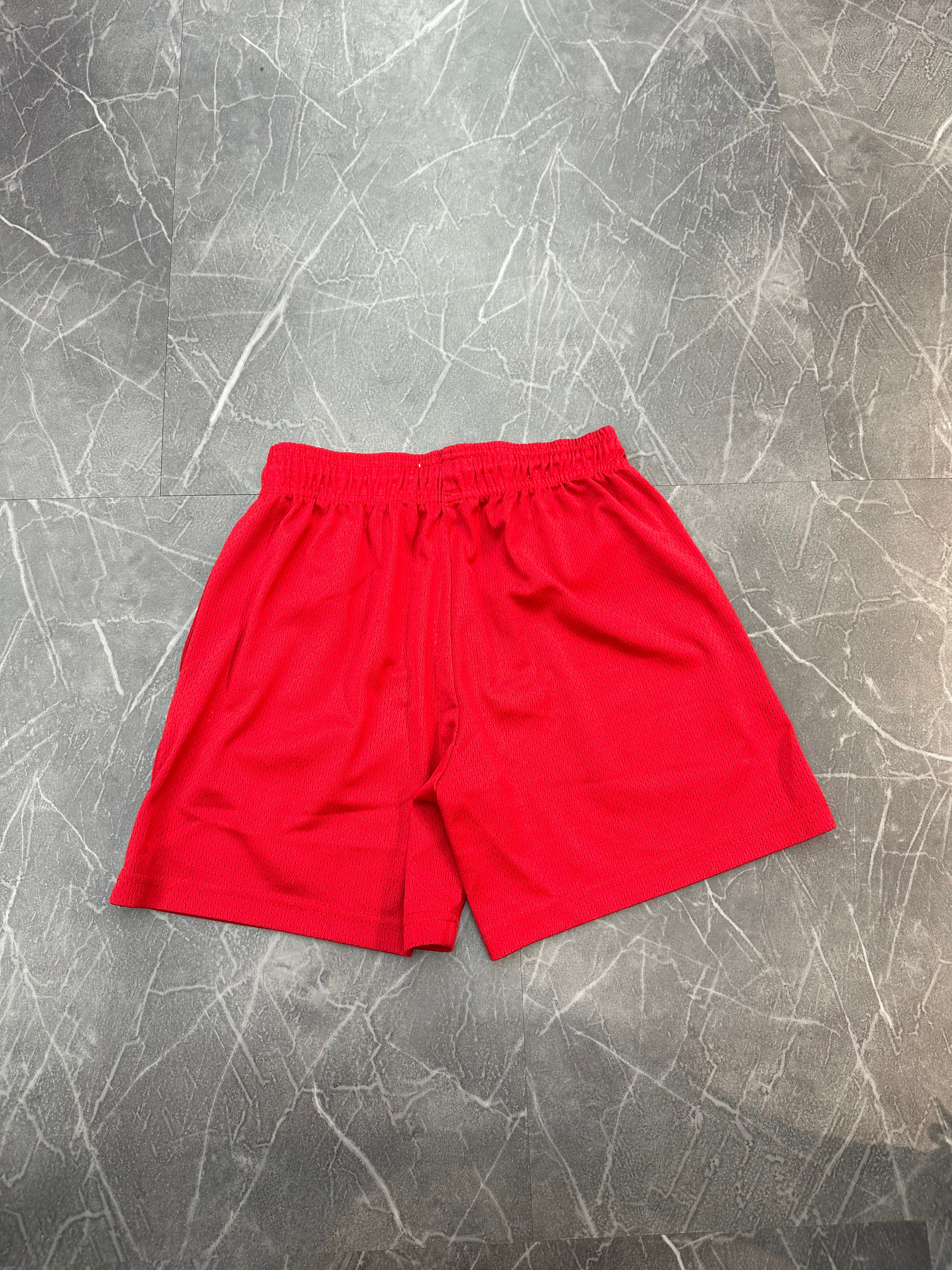 Eric Emmanuel “Blue Logo” Red Shorts