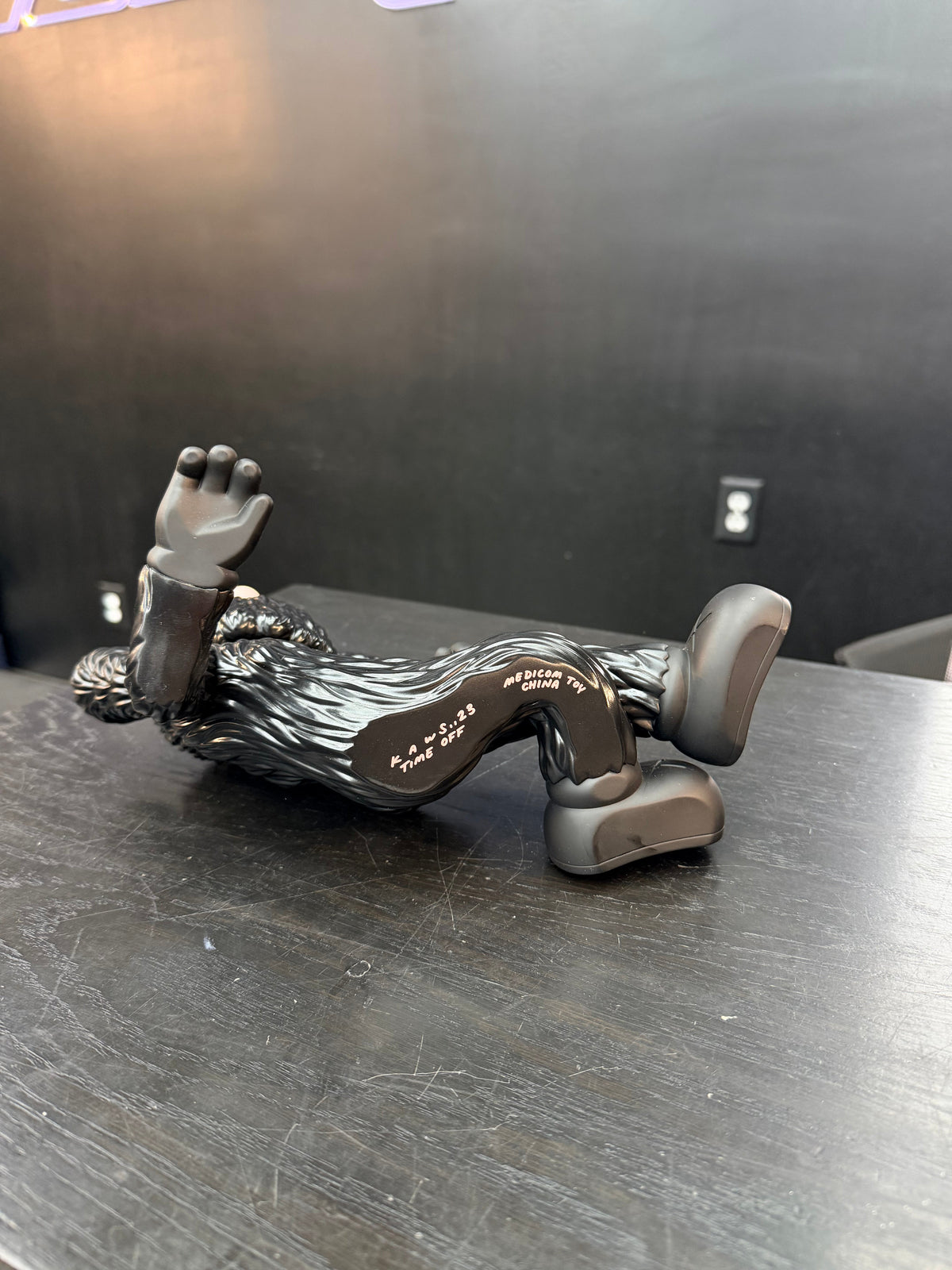 KAWS TIME OFF Vinyl Figure “Black” (Size OS) - Image 3