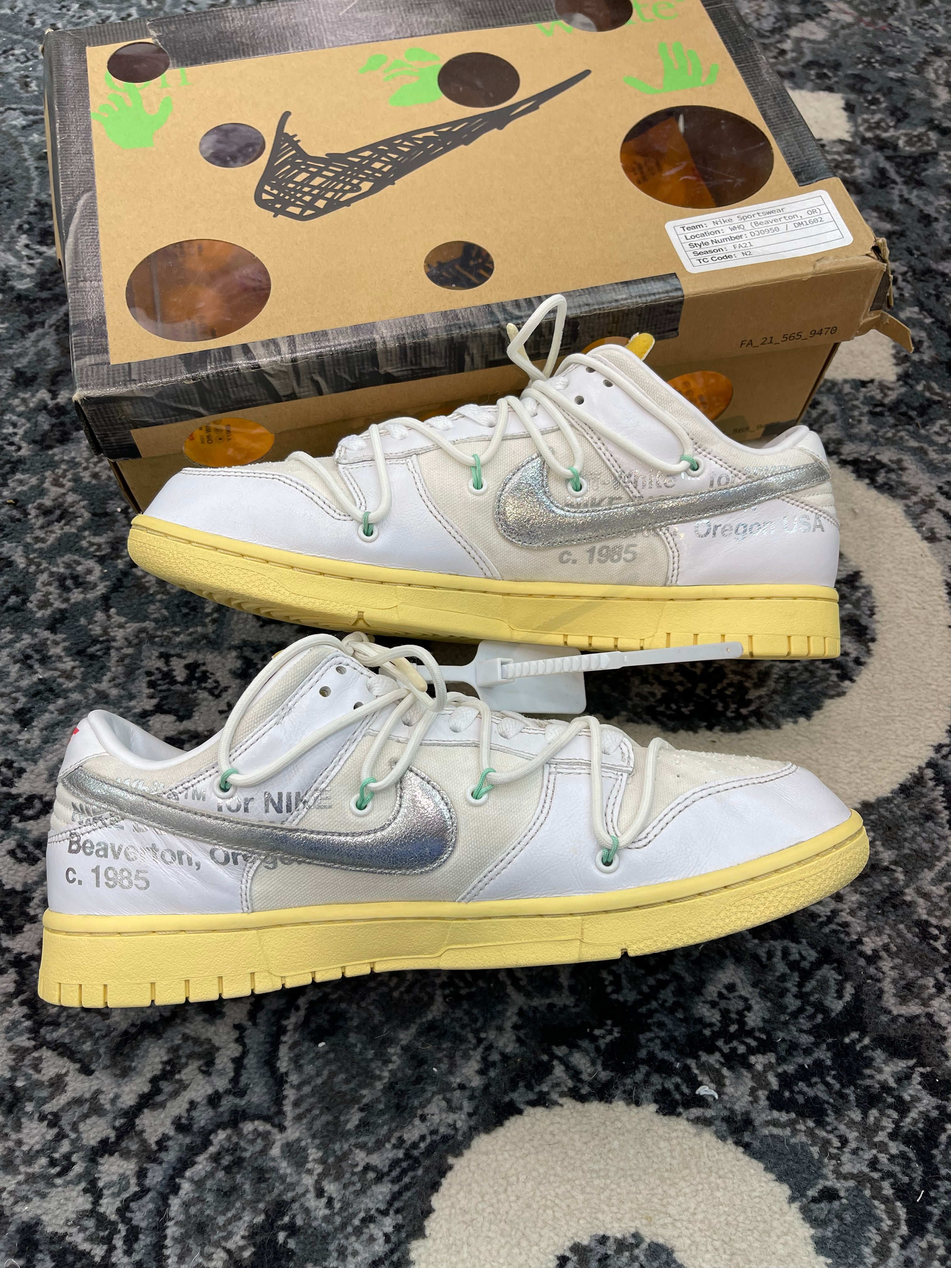 Nike Dunk Low x Off White “Lot 01 of 50”